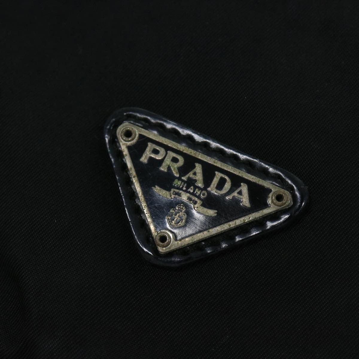 Prada Tessuto Black Canvas Shoulder Bag (Pre-Owned) Size ONE SIZE - 8 Thumbnail
