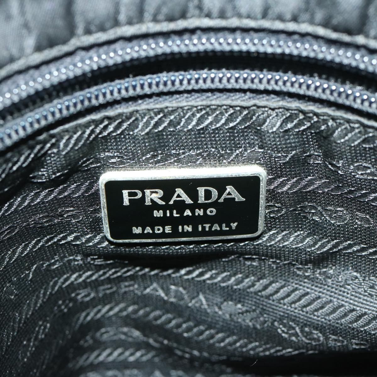 Prada Tessuto Black Canvas Shoulder Bag (Pre-Owned) Size ONE SIZE - 19 Thumbnail