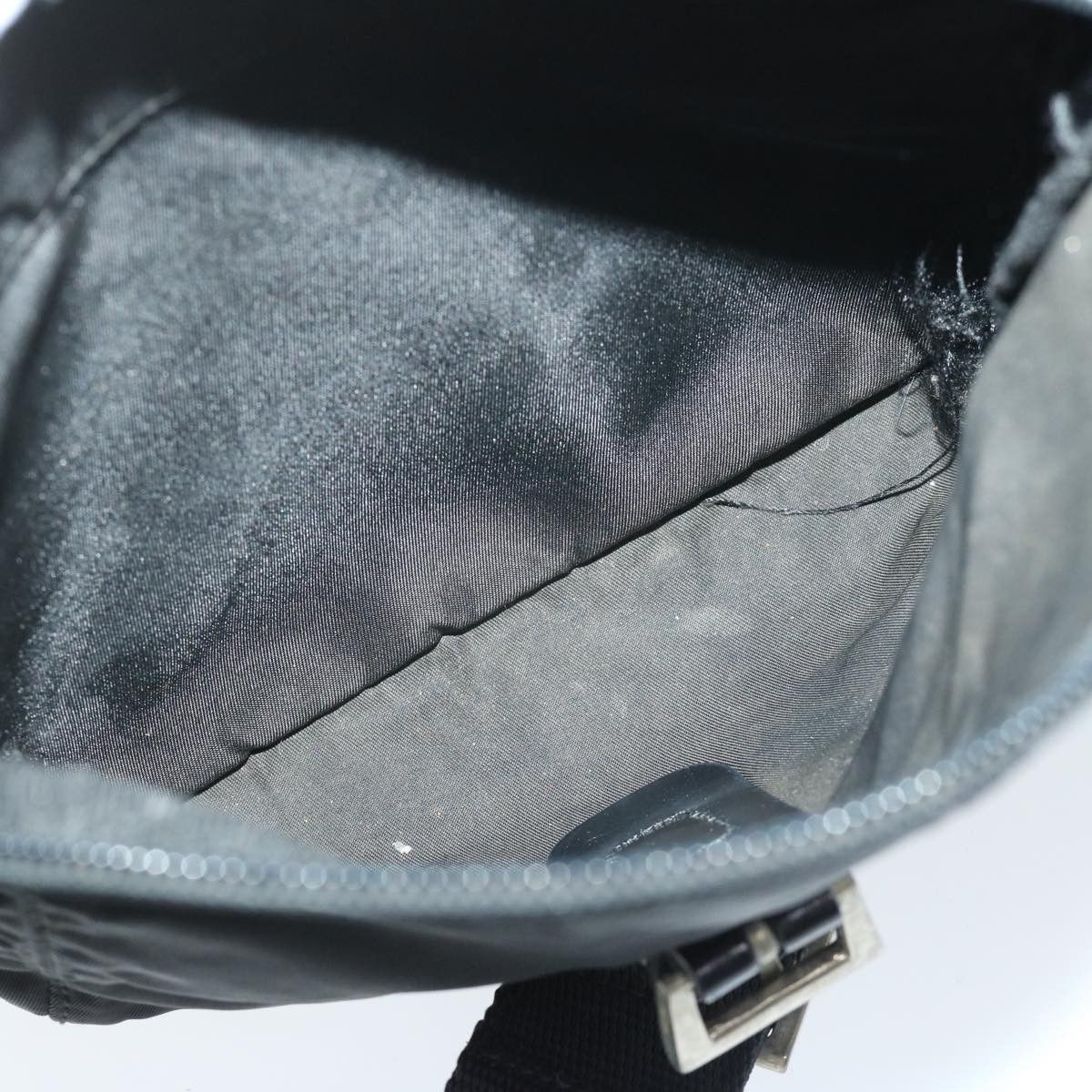 Prada Tessuto Black Canvas Shoulder Bag (Pre-Owned) Size ONE SIZE - 9 Thumbnail