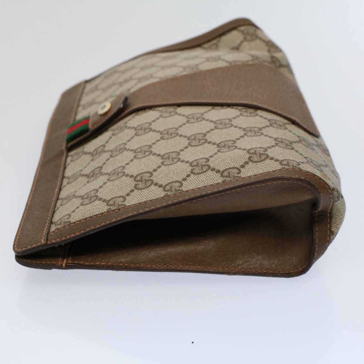 Gucci Ophidia Brown Canvas Clutch Bag (Pre-Owned) Size ONE SIZE - 11 Thumbnail