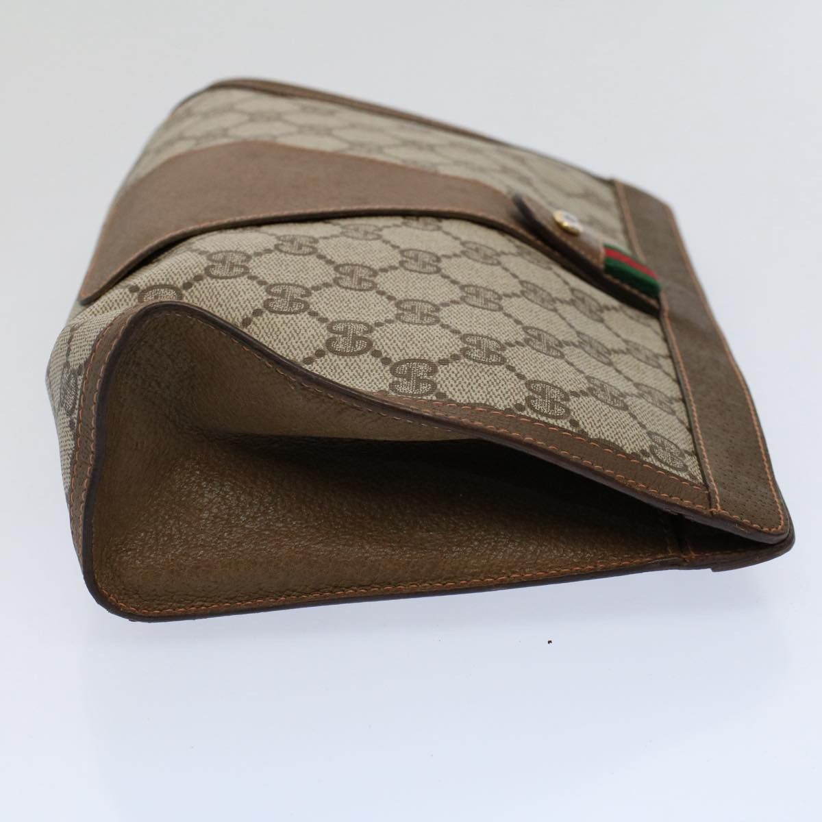 Gucci Ophidia Brown Canvas Clutch Bag (Pre-Owned) Size ONE SIZE - 4 Thumbnail