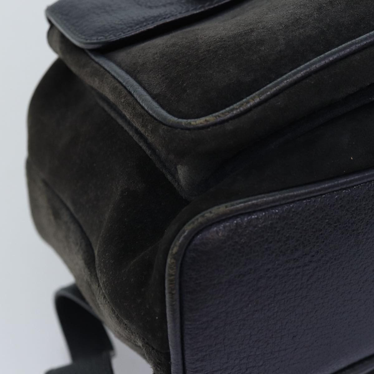 Gucci Bamboo Black Suede Backpack Bag (Pre-Owned) Size ONE SIZE - 9 Thumbnail