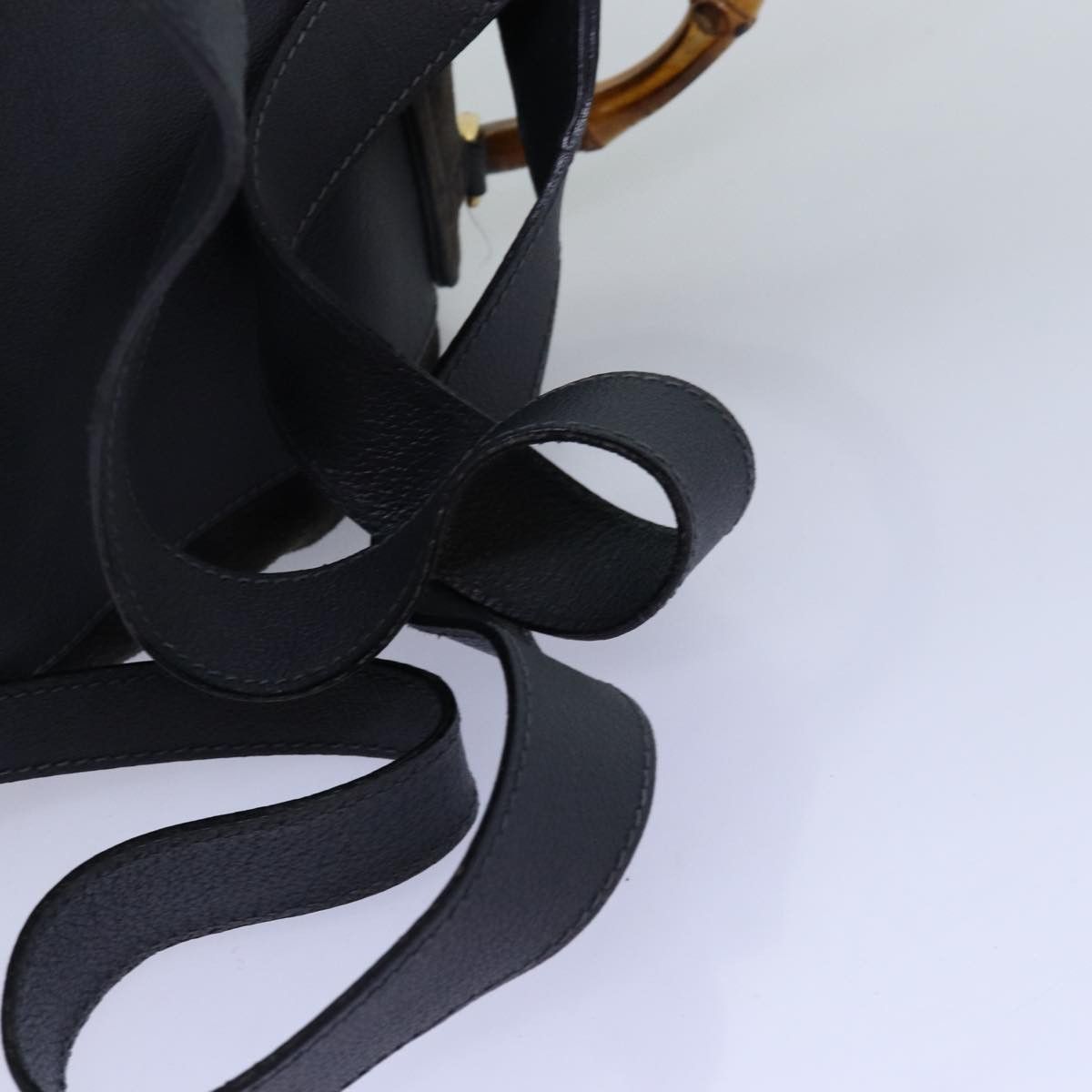 Gucci Bamboo Black Suede Backpack Bag (Pre-Owned) Size ONE SIZE - 15 Thumbnail