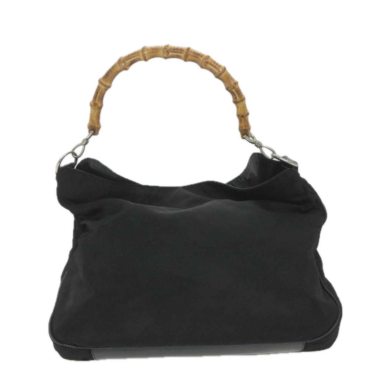 Gucci Bamboo Black Synthetic Shoulder Bag (Pre-Owned) Size ONE SIZE - 2 Thumbnail