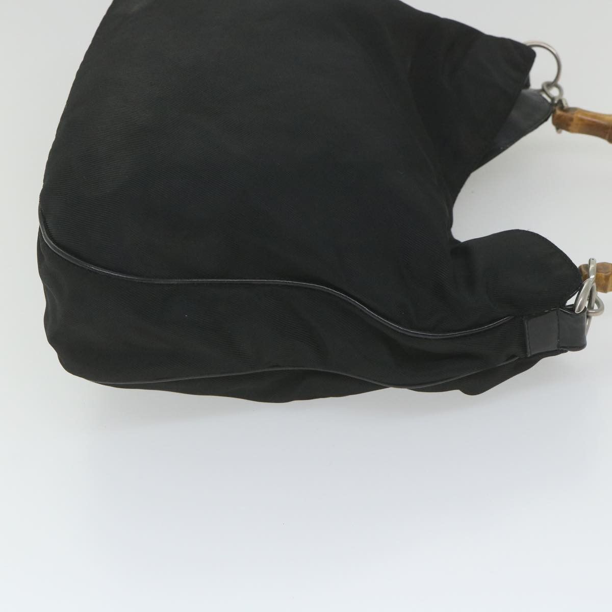 Gucci Bamboo Black Synthetic Shoulder Bag (Pre-Owned) Size ONE SIZE - 11 Thumbnail