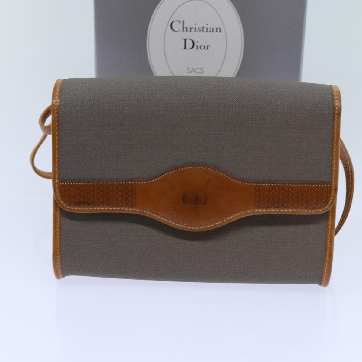 Dior Grey Leather Shoulder Bag (Pre-Owned) Size ONE SIZE - 7 Thumbnail
