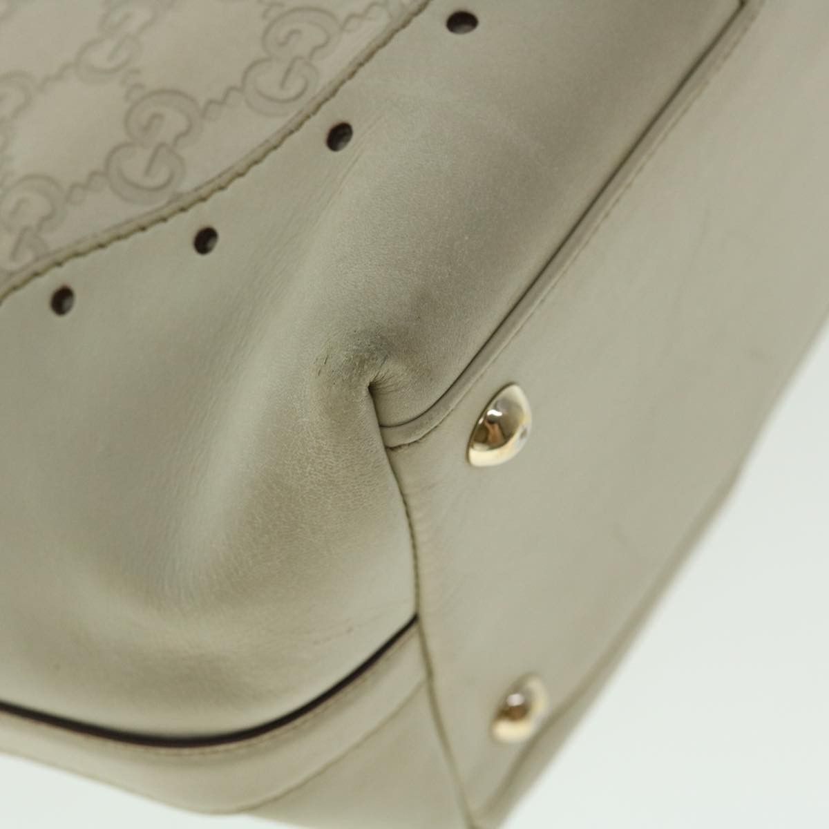 Gucci ssima White Canvas Shoulder Bag (Pre-Owned) Size ONE SIZE - 17 Thumbnail