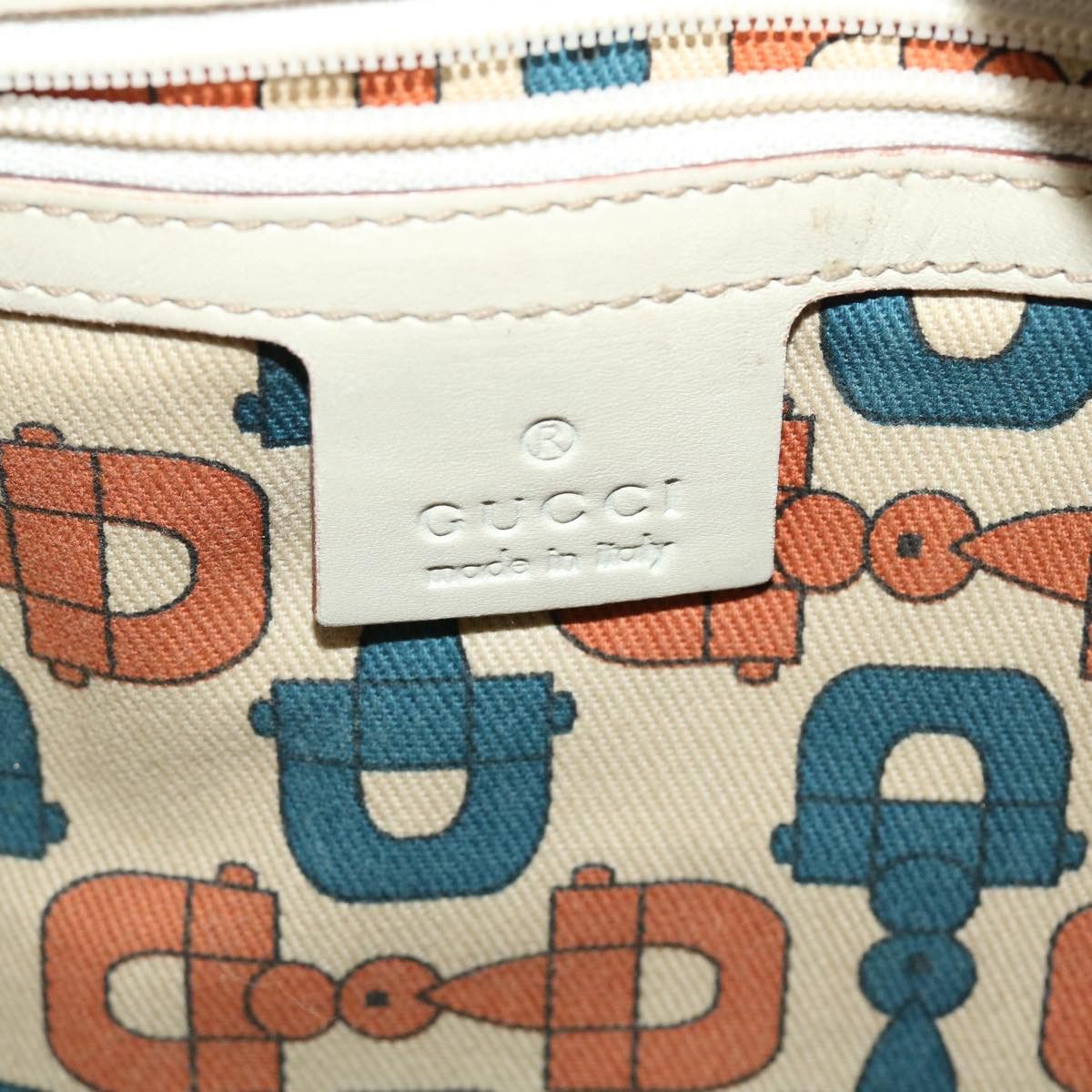 Gucci ssima White Canvas Shoulder Bag (Pre-Owned) Size ONE SIZE - 6 Thumbnail