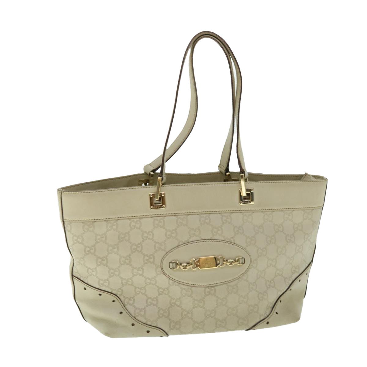 Gucci ssima White Canvas Shoulder Bag (Pre-Owned) Size ONE SIZE - 11 Thumbnail