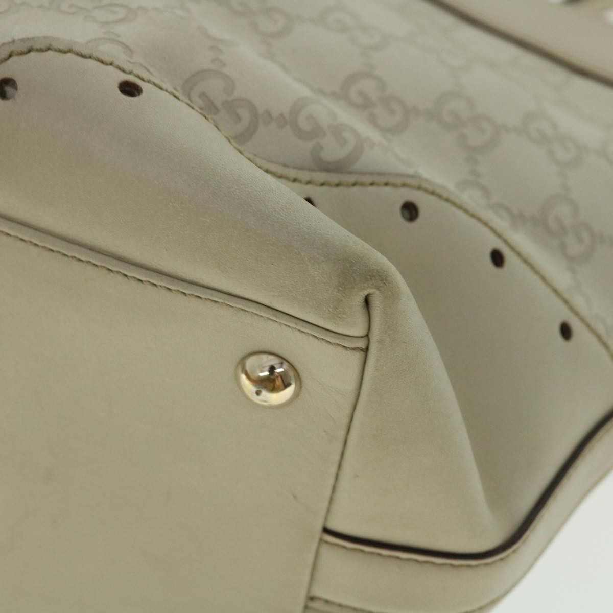 Gucci ssima White Canvas Shoulder Bag (Pre-Owned) Size ONE SIZE - 12 Thumbnail