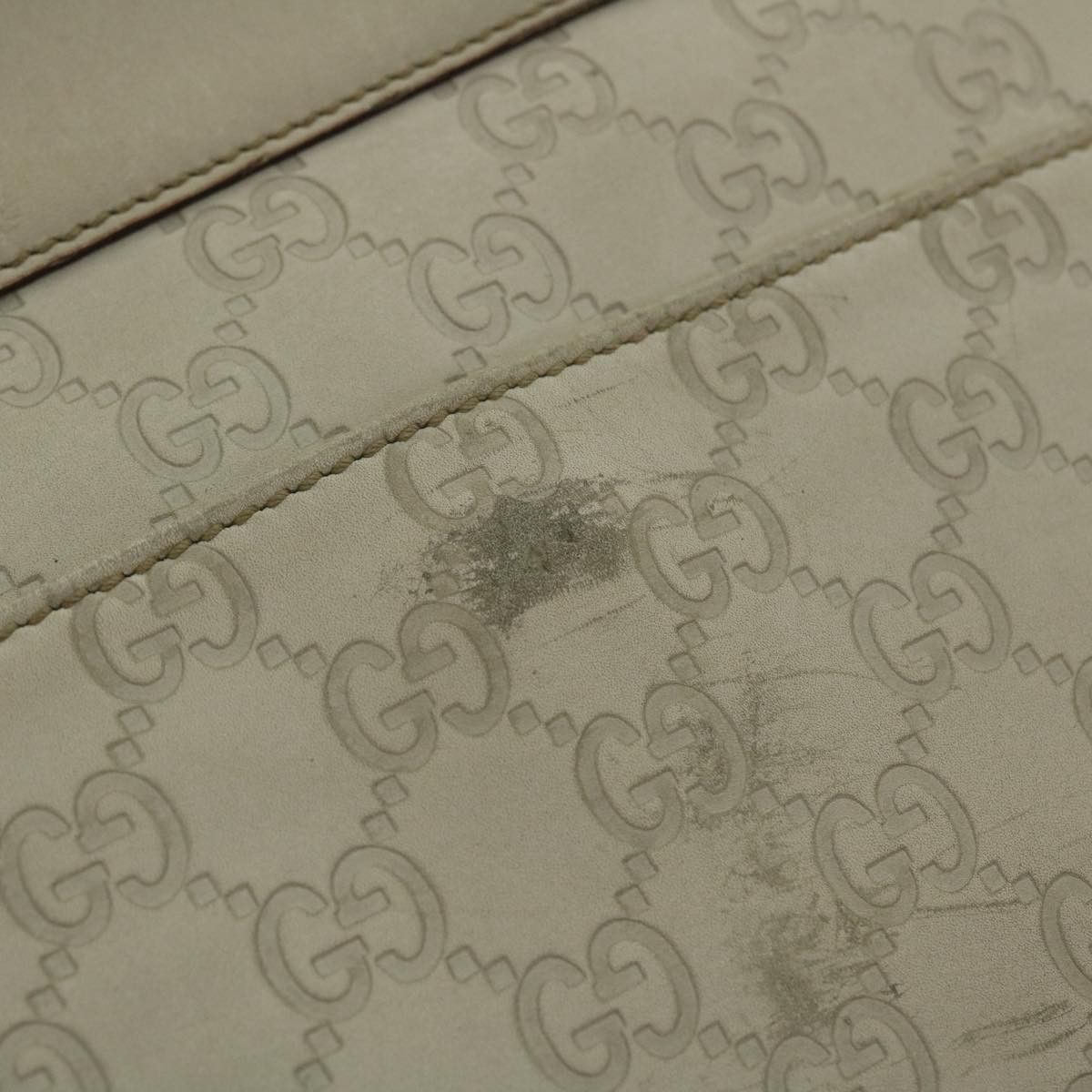 Gucci ssima White Canvas Shoulder Bag (Pre-Owned) Size ONE SIZE - 20 Thumbnail