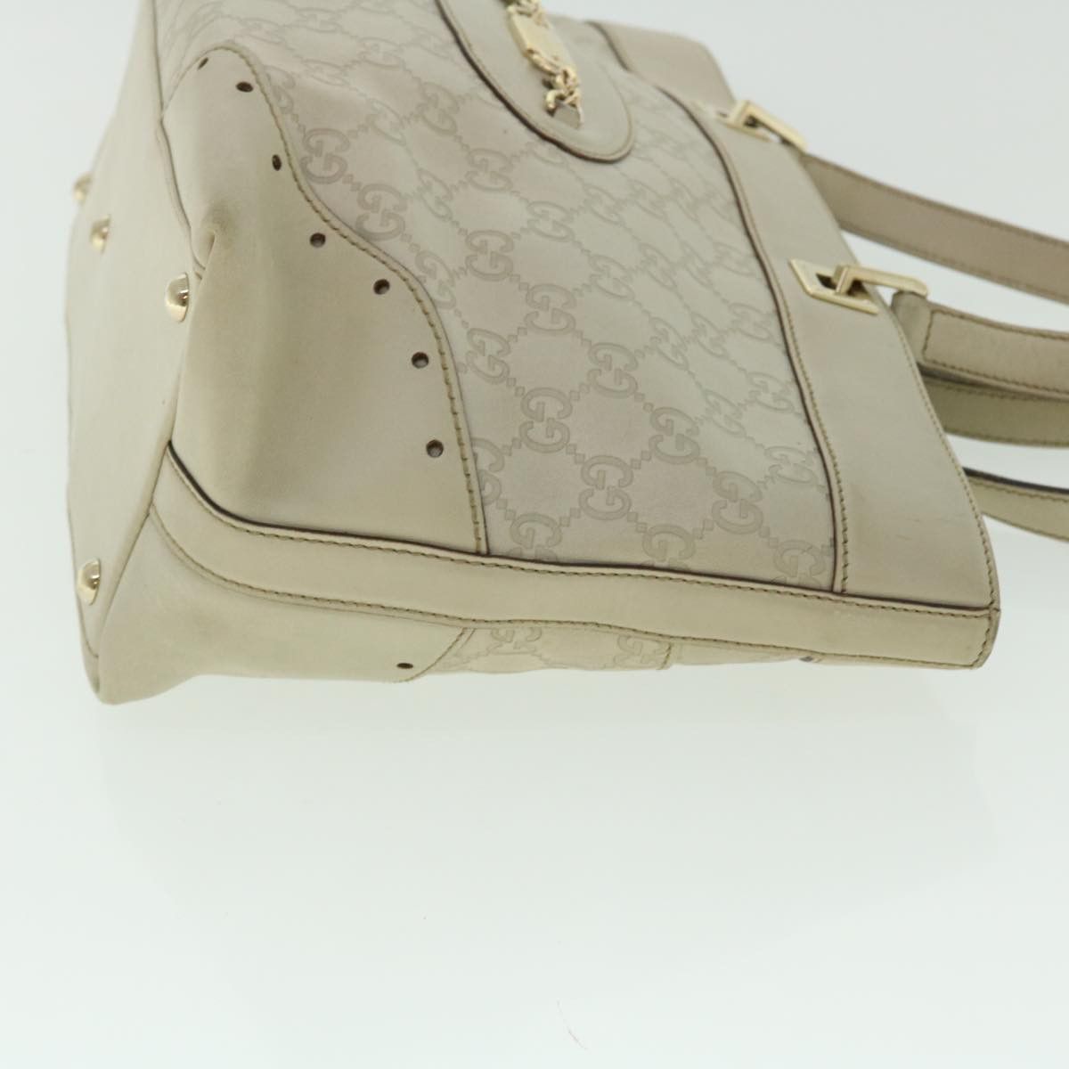 Gucci ssima White Canvas Shoulder Bag (Pre-Owned) Size ONE SIZE - 7 Thumbnail