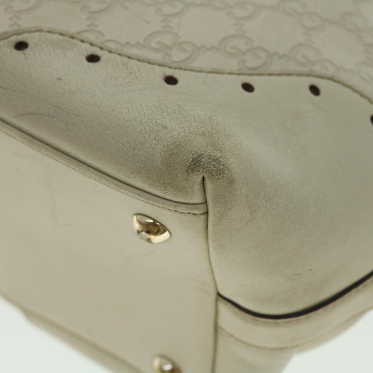 Gucci ssima White Canvas Shoulder Bag (Pre-Owned) Size ONE SIZE - 16 Thumbnail