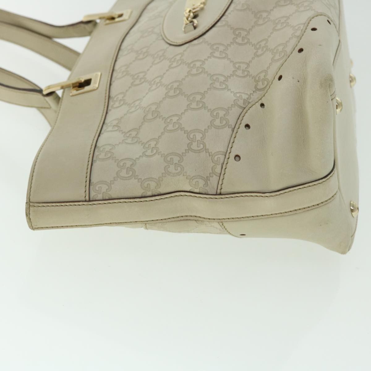 Gucci ssima White Canvas Shoulder Bag (Pre-Owned) Size ONE SIZE - 8 Thumbnail