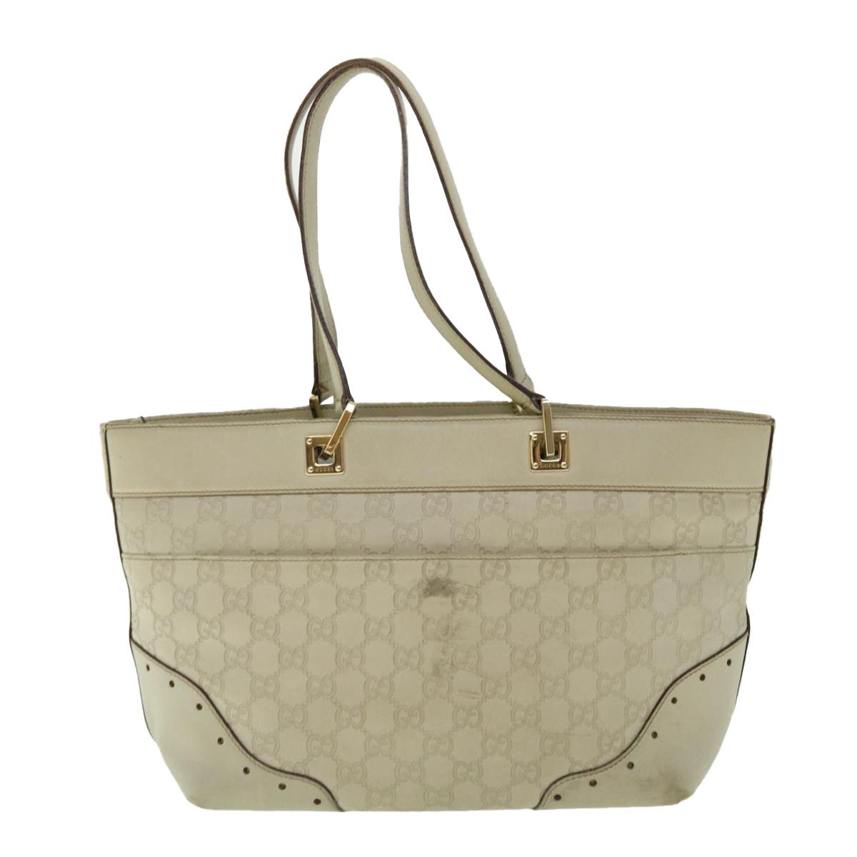 Gucci ssima White Canvas Shoulder Bag (Pre-Owned) Size ONE SIZE - 2 Thumbnail