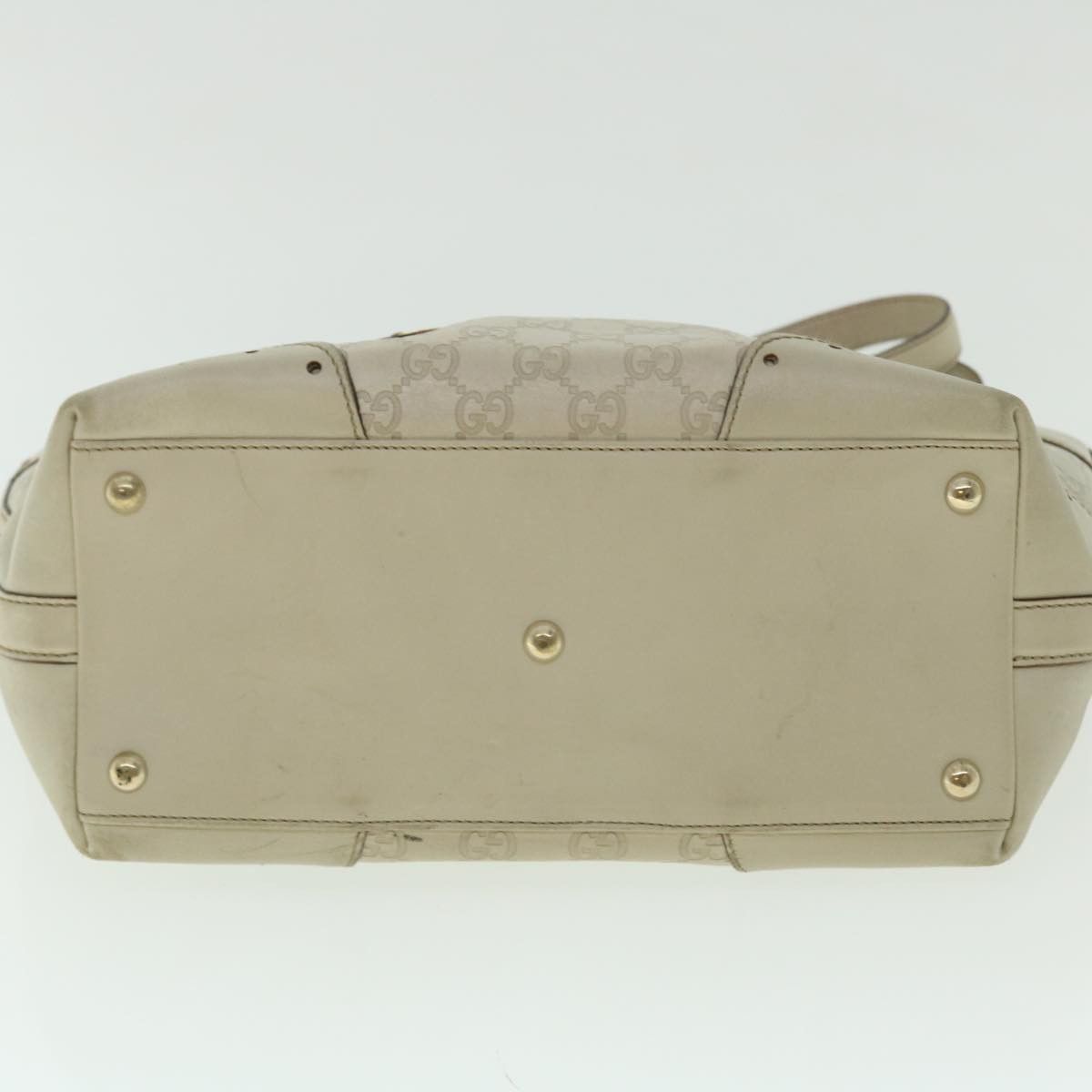Gucci ssima White Canvas Shoulder Bag (Pre-Owned) Size ONE SIZE - 3 Thumbnail