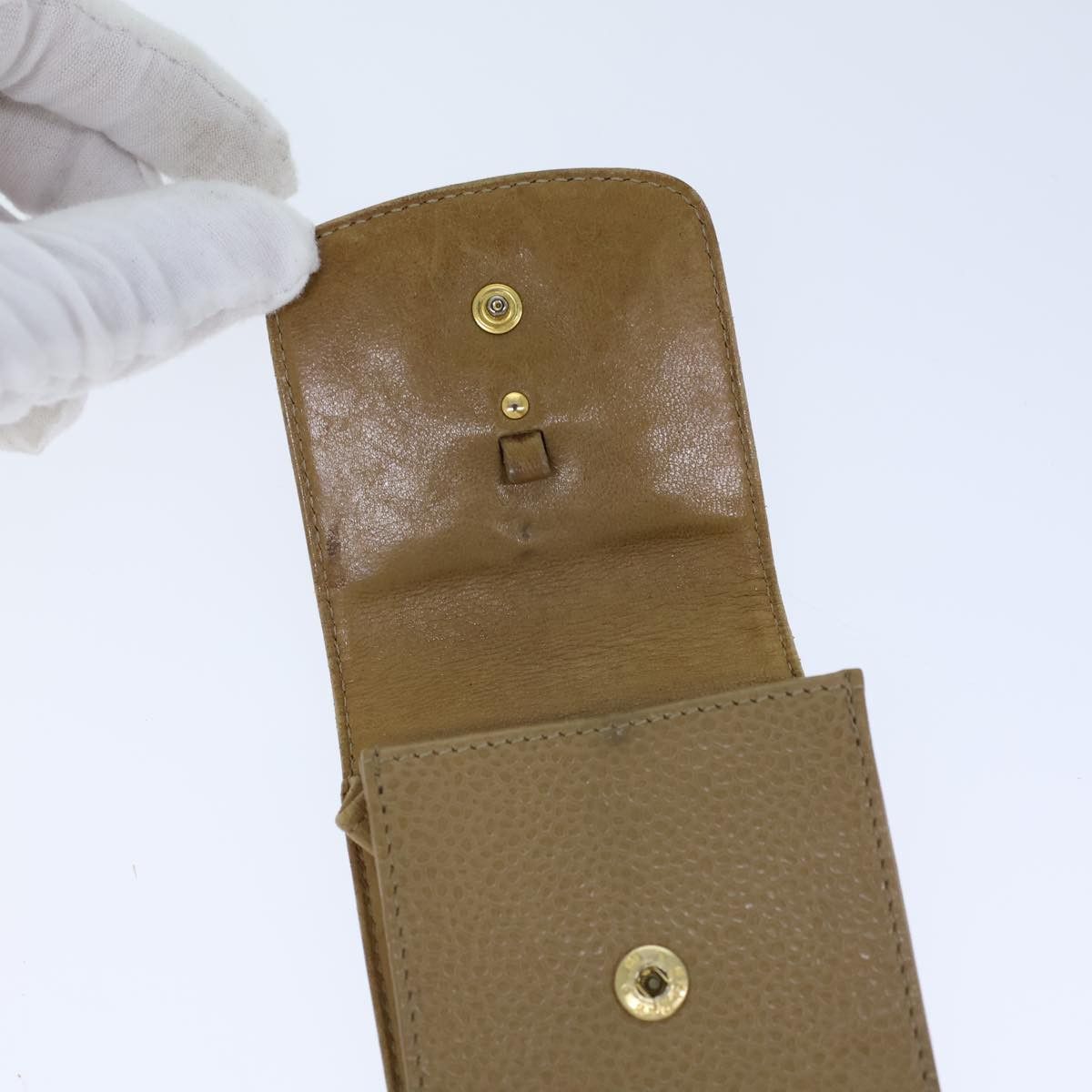 Chanel Cc Beige Leather Wallet (Pre-Owned) Size ONE SIZE - 9 Thumbnail