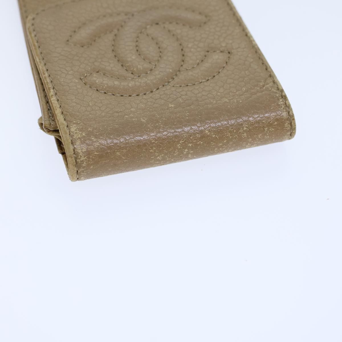 Chanel Cc Beige Leather Wallet (Pre-Owned) Size ONE SIZE - 4 Thumbnail