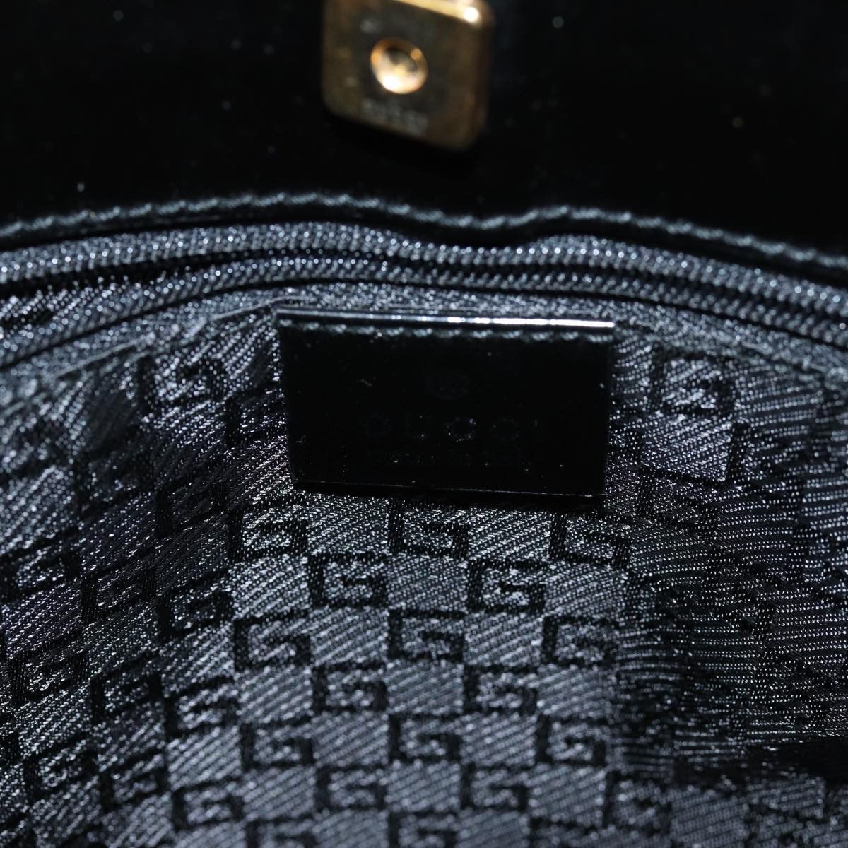 Gucci Black Canvas Shoulder Bag (Pre-Owned) Size ONE SIZE - 7 Thumbnail