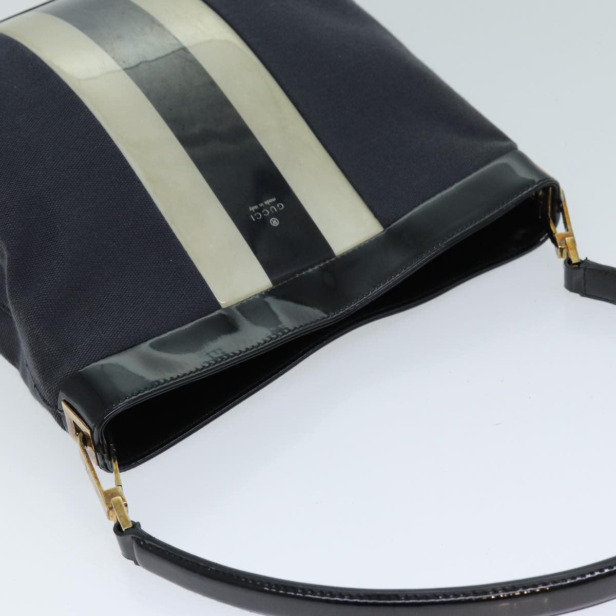 Gucci Black Canvas Shoulder Bag (Pre-Owned) Size ONE SIZE - 4 Thumbnail
