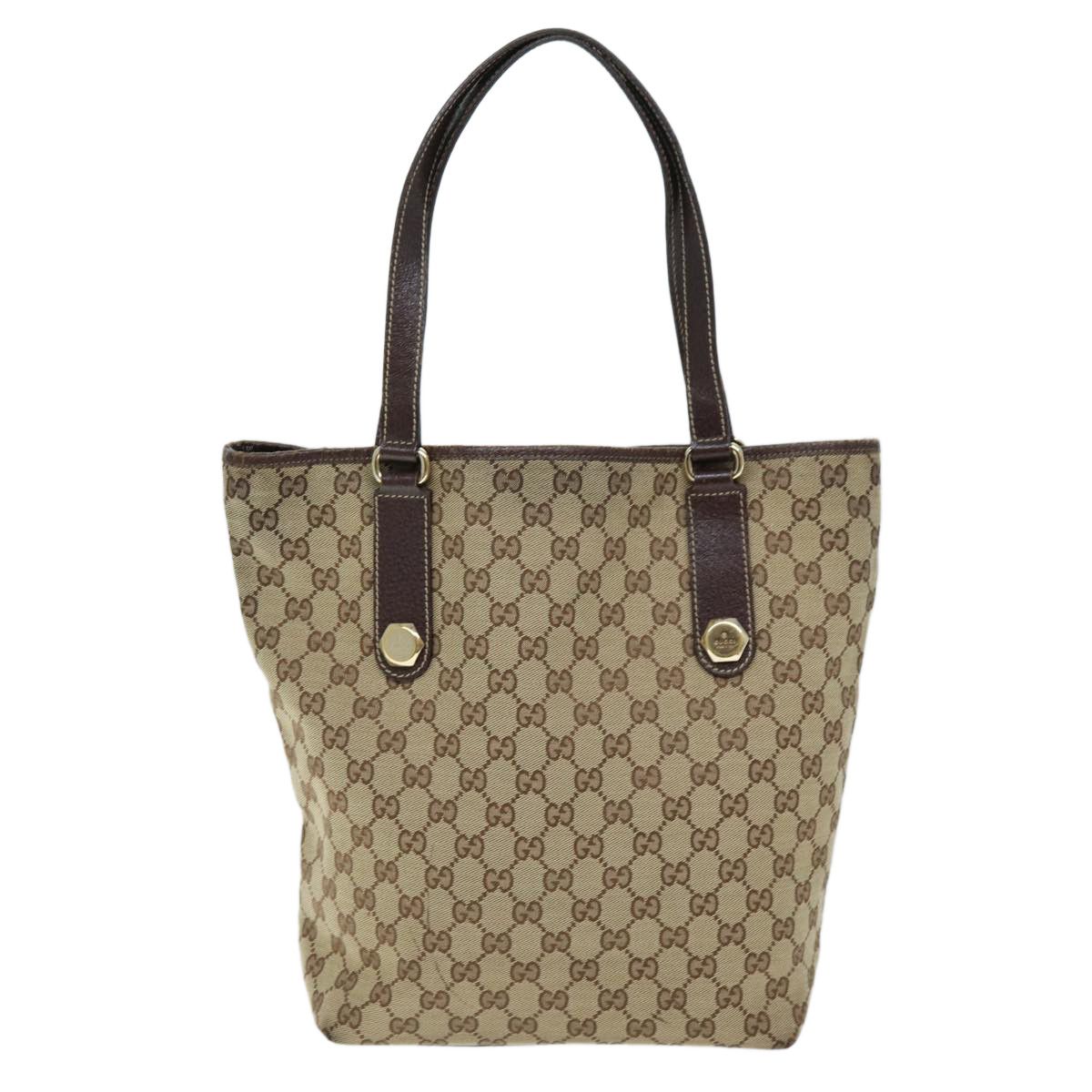 Gucci Gg Canvas Beige Canvas Tote Bag (Pre-Owned) Size ONE SIZE - 2 Thumbnail