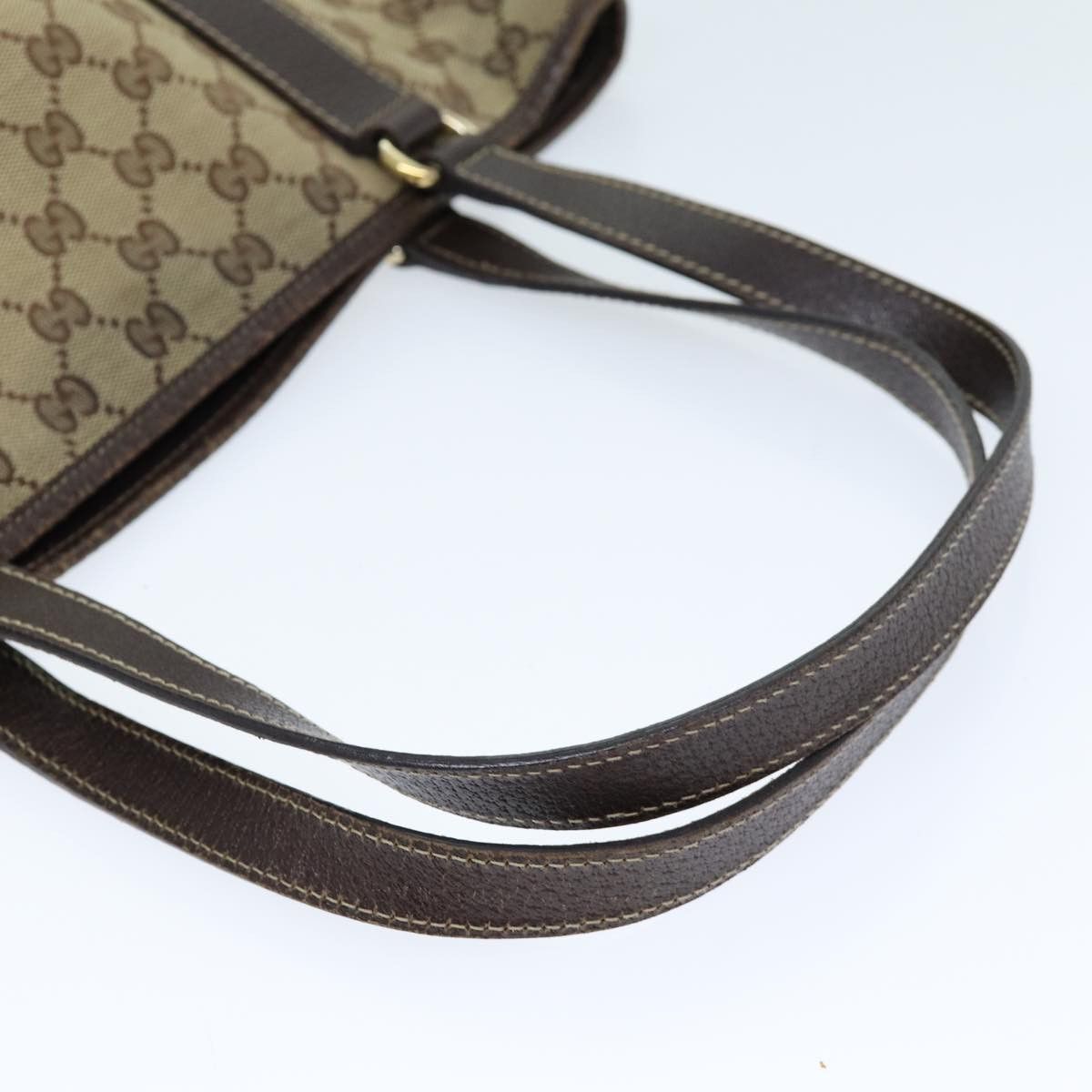 Gucci Gg Canvas Beige Canvas Tote Bag (Pre-Owned) Size ONE SIZE - 13 Thumbnail