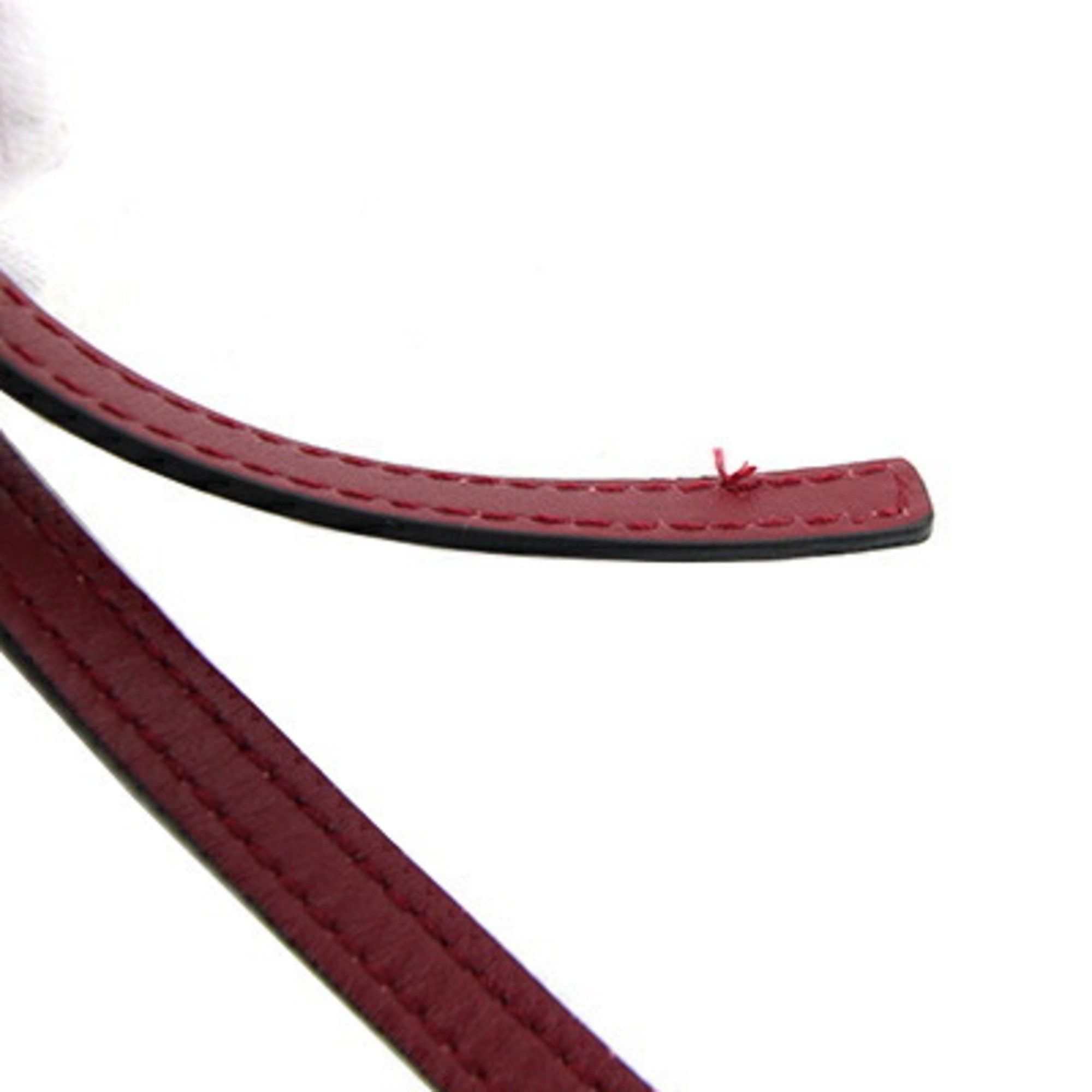 Furla FURLA Milano G7269 Bordeaux Leather Shoulder Bag Red Women's Size ONE SIZE - 9 Thumbnail