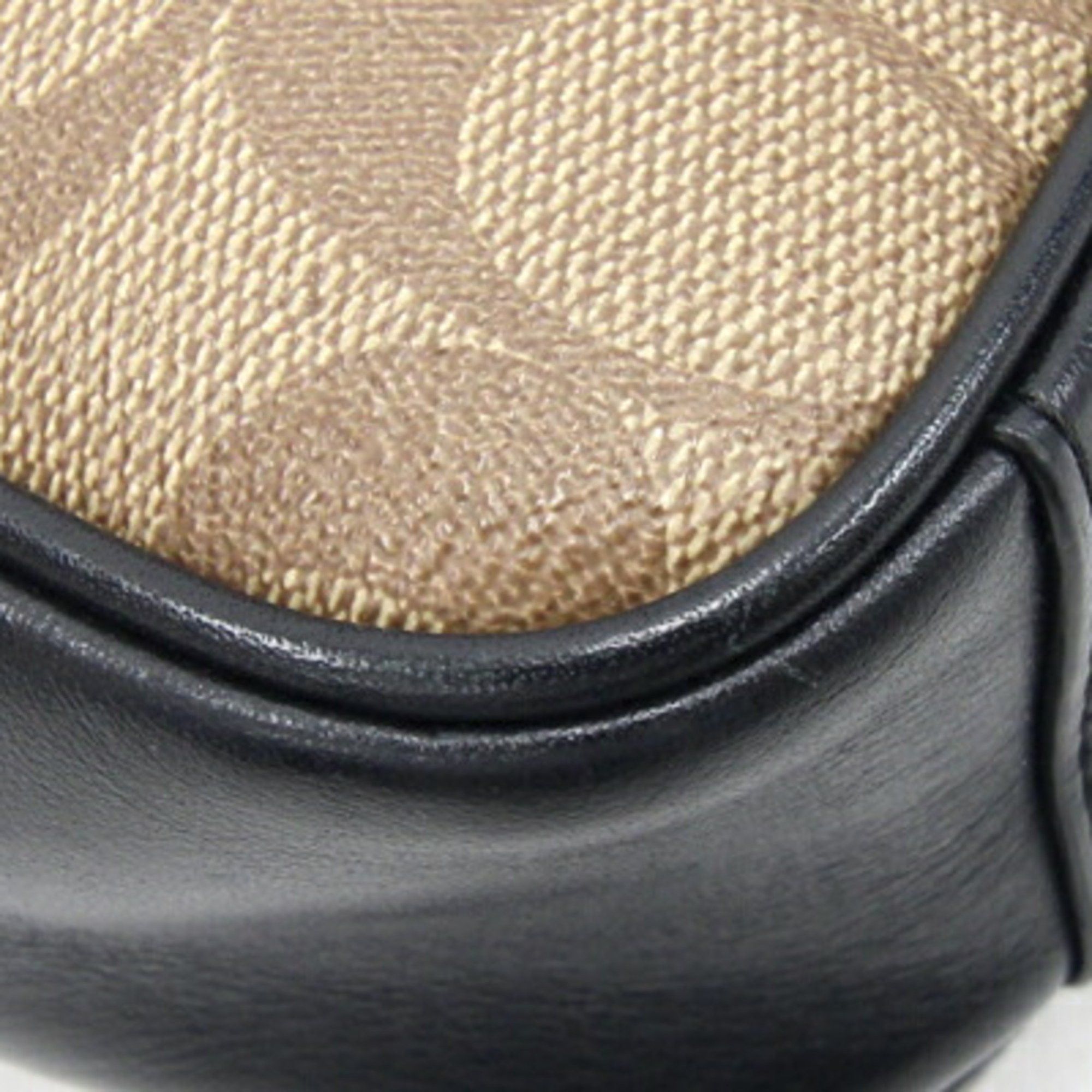 Coach Coach Clutch Bag Signature F73254 Beige Black PVC Leather Second Pouch Men's COACH Size ONE SIZE - 4 Thumbnail