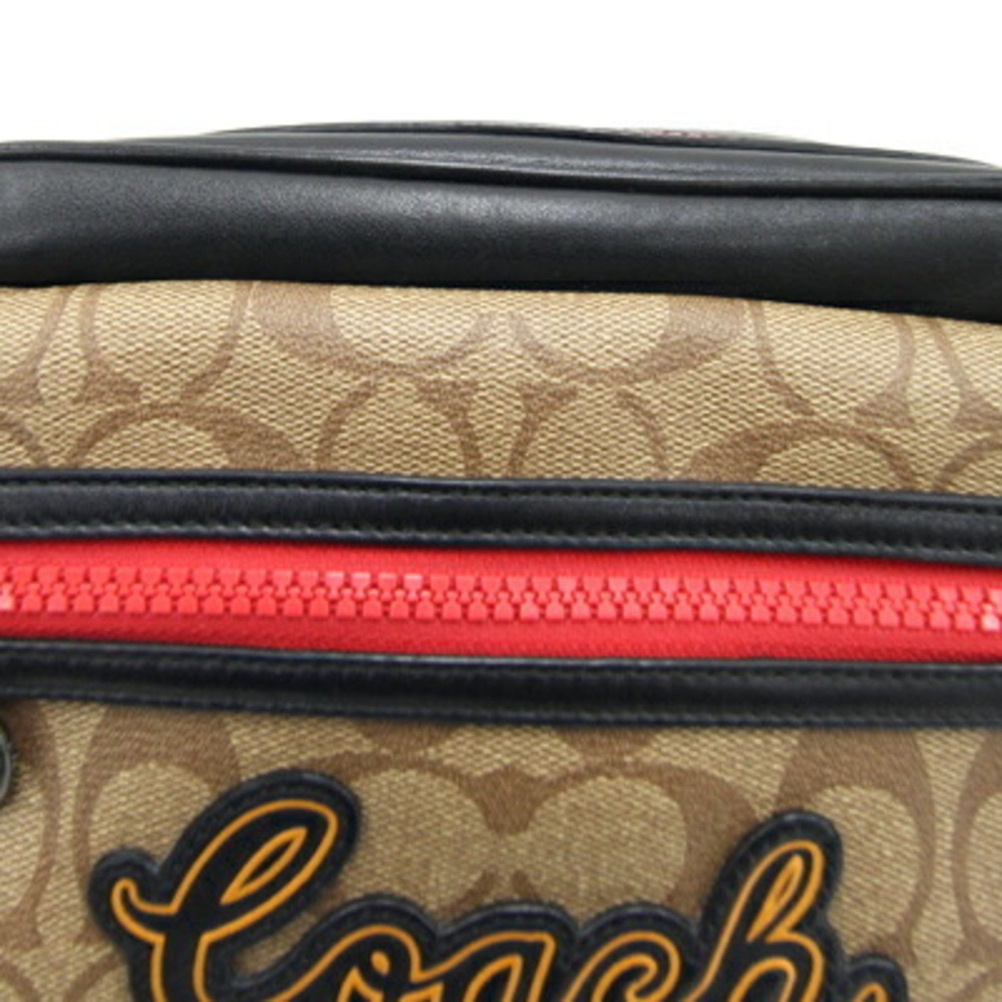 Coach Coach Clutch Bag Signature F73254 Beige Black PVC Leather Second Pouch Men's COACH Size ONE SIZE - 5 Thumbnail
