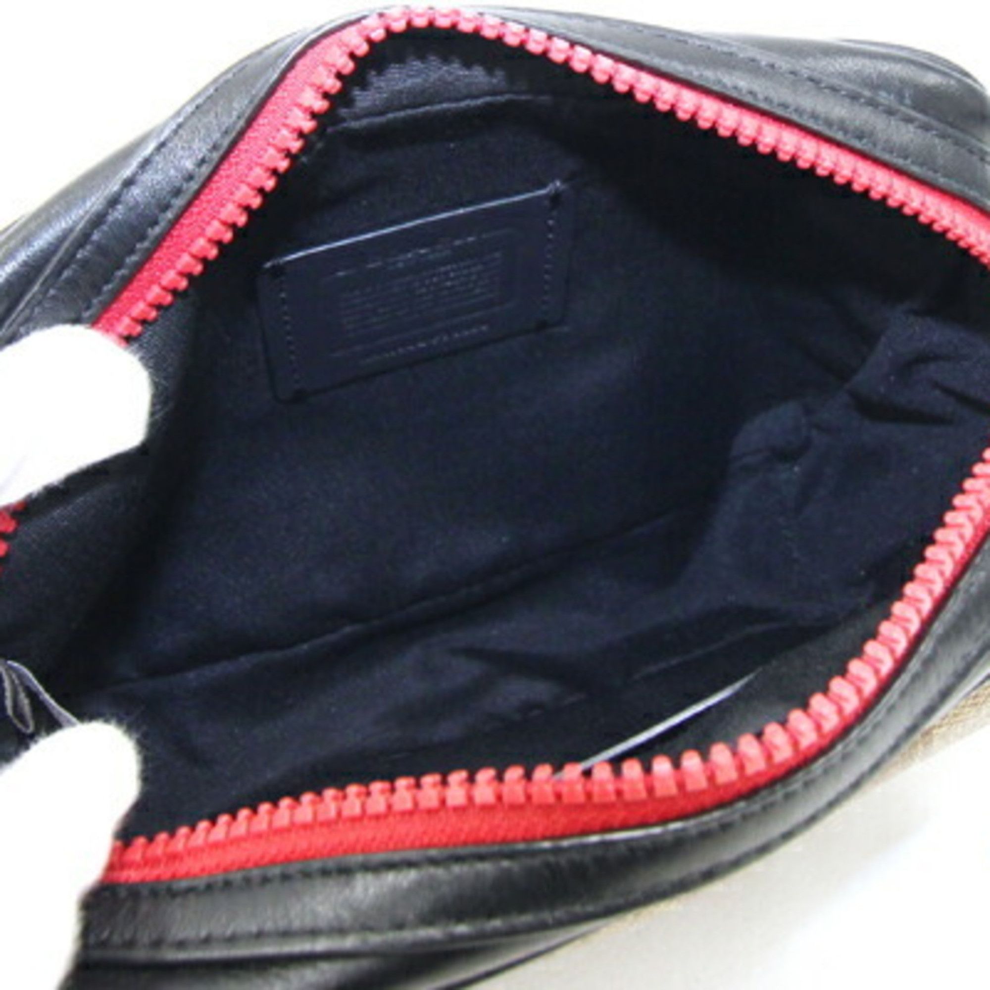 Coach Coach Clutch Bag Signature F73254 Beige Black PVC Leather Second Pouch Men's COACH Size ONE SIZE - 3 Thumbnail
