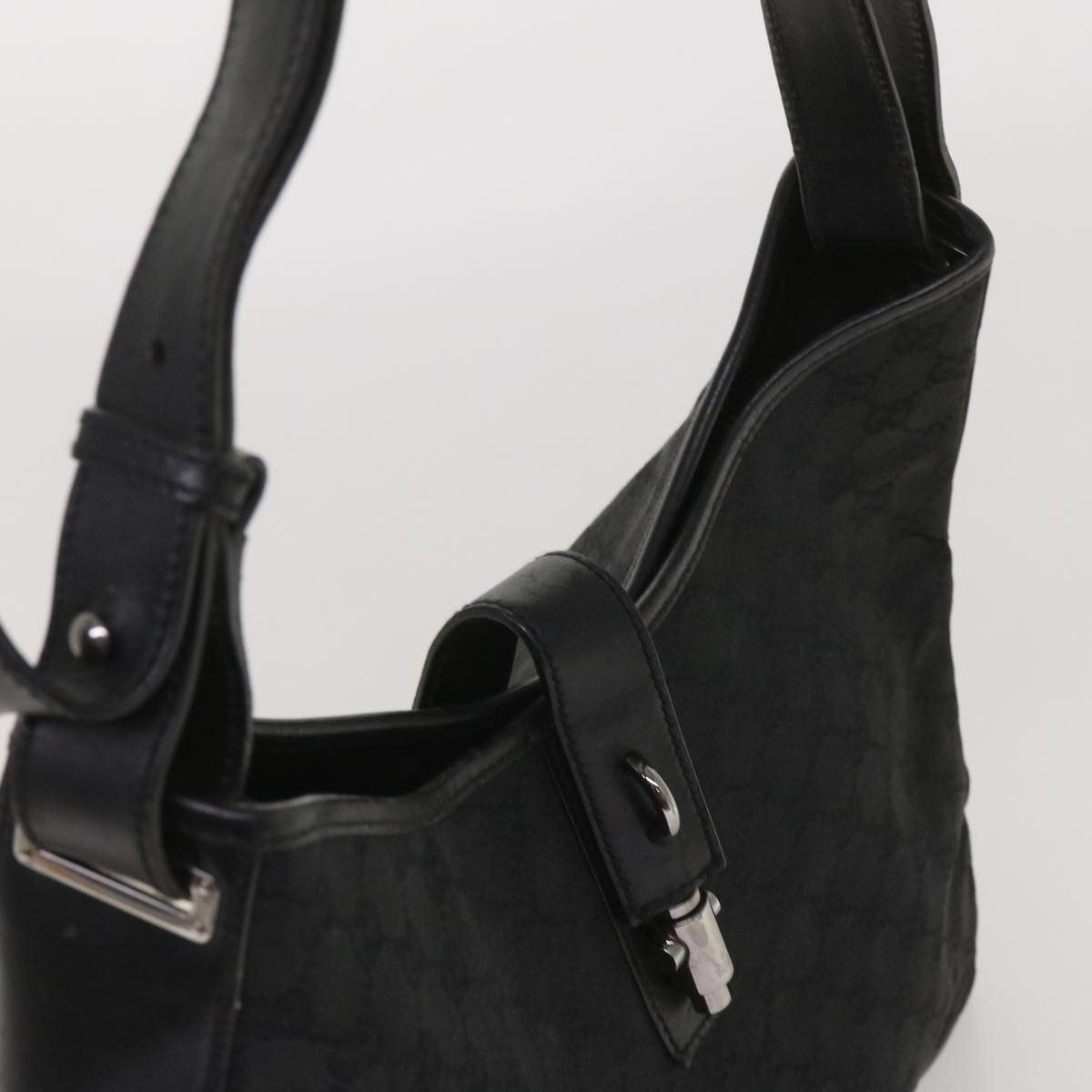 Gucci Gg Canvas Black Canvas Shoulder Bag (Pre-Owned) Size ONE SIZE - 10 Thumbnail