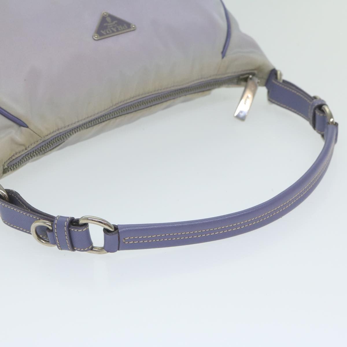 Prada Tessuto Purple Synthetic Handbag (Pre-Owned) Size ONE SIZE - 13 Thumbnail