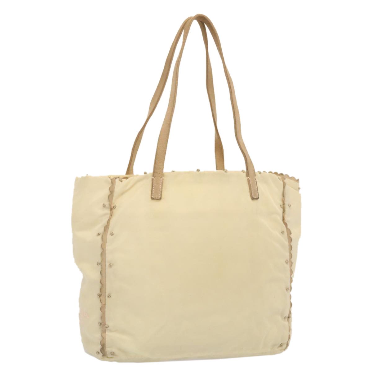 Prada Tessuto Beige Synthetic Tote Bag (Pre-Owned) Size ONE SIZE - 15 Thumbnail