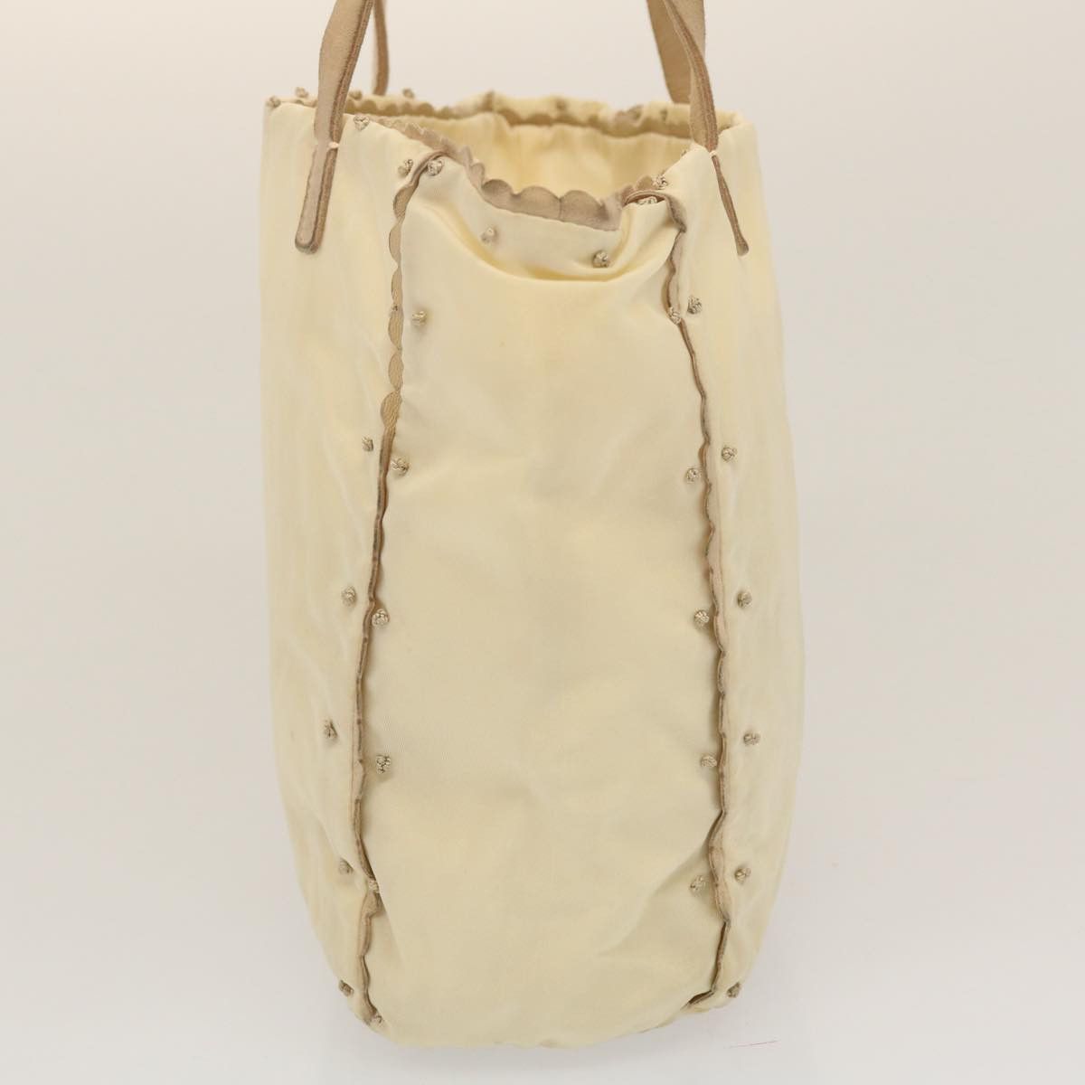 Prada Tessuto Beige Synthetic Tote Bag (Pre-Owned) Size ONE SIZE - 9 Thumbnail