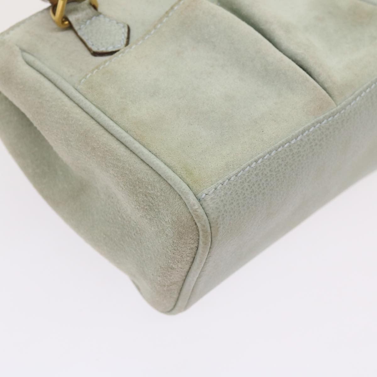 Gucci Bamboo Blue Suede Handbag (Pre-Owned) Size ONE SIZE - 11 Thumbnail