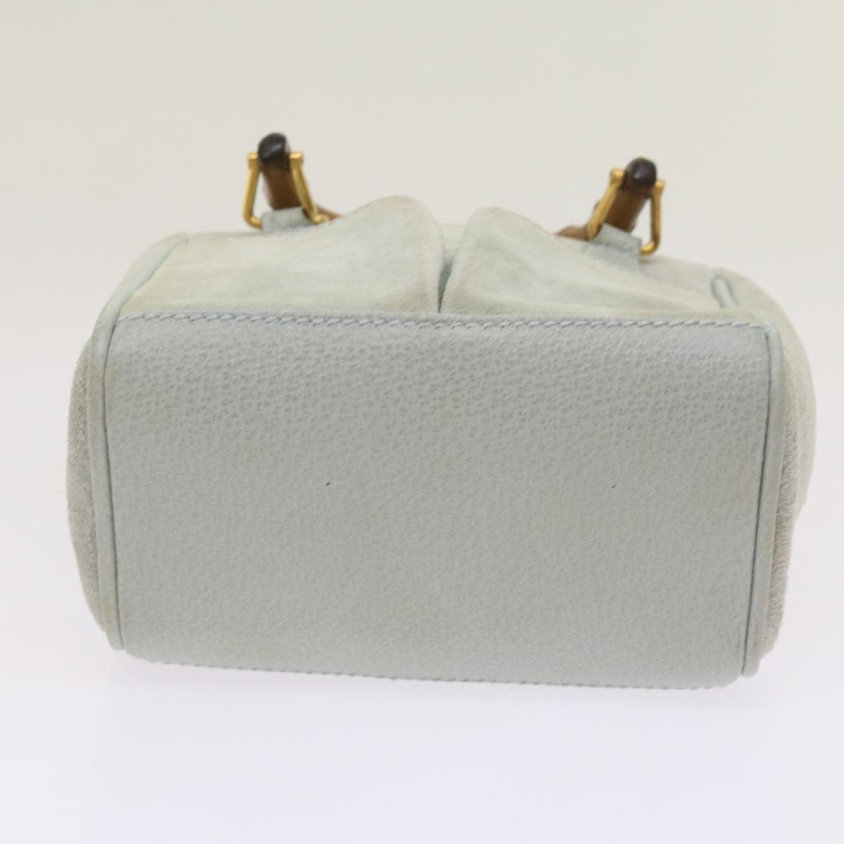 Gucci Bamboo Blue Suede Handbag (Pre-Owned) Size ONE SIZE - 3 Thumbnail