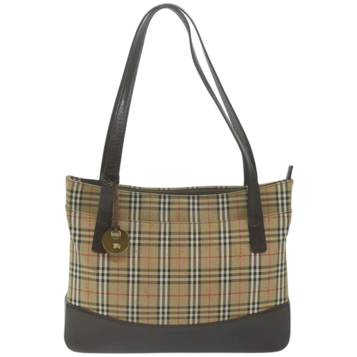 Burberry House Check Beige Canvas Tote Bag (Pre-Owned) Size ONE SIZE - 7 Thumbnail