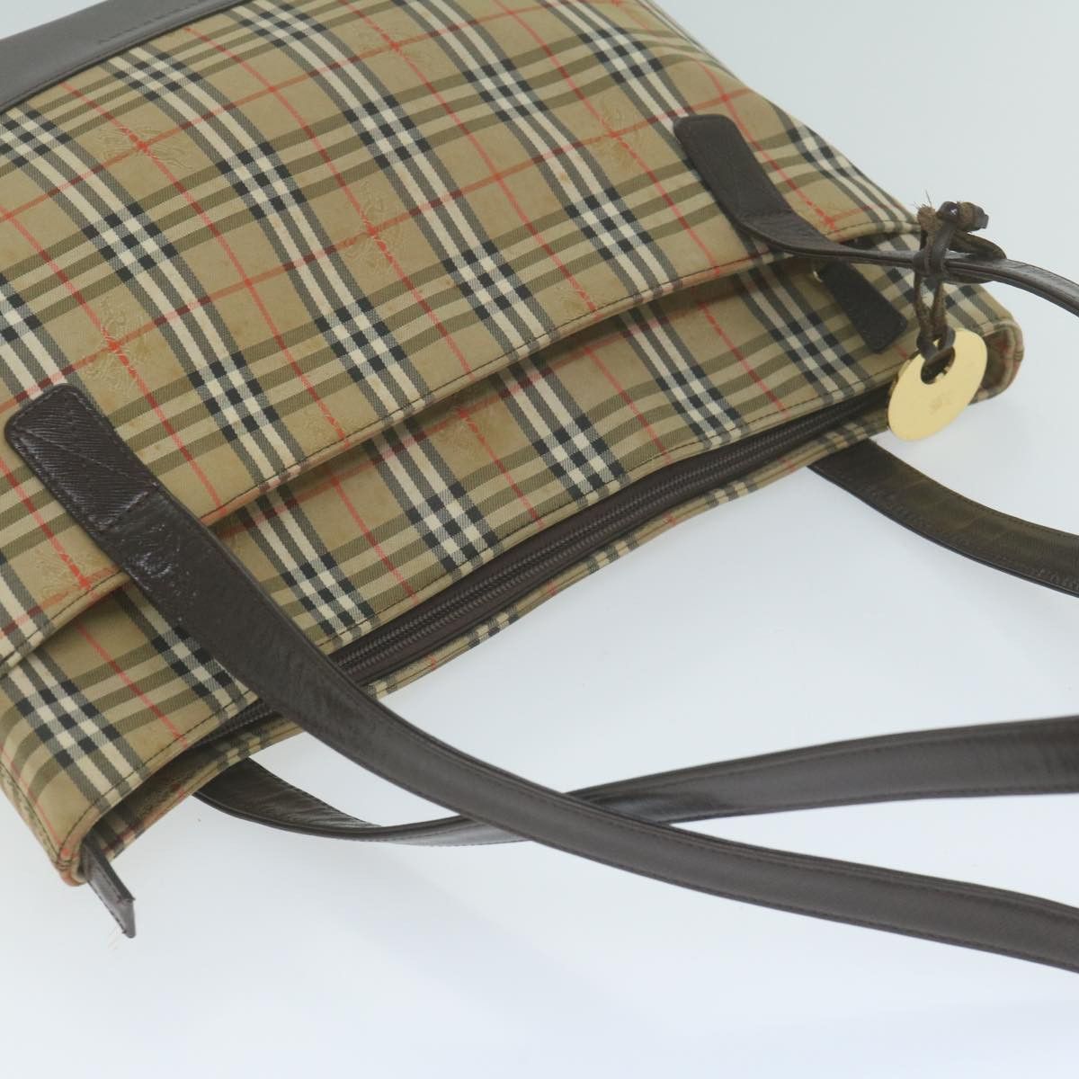 Burberry House Check Beige Canvas Tote Bag (Pre-Owned) Size ONE SIZE - 4 Thumbnail
