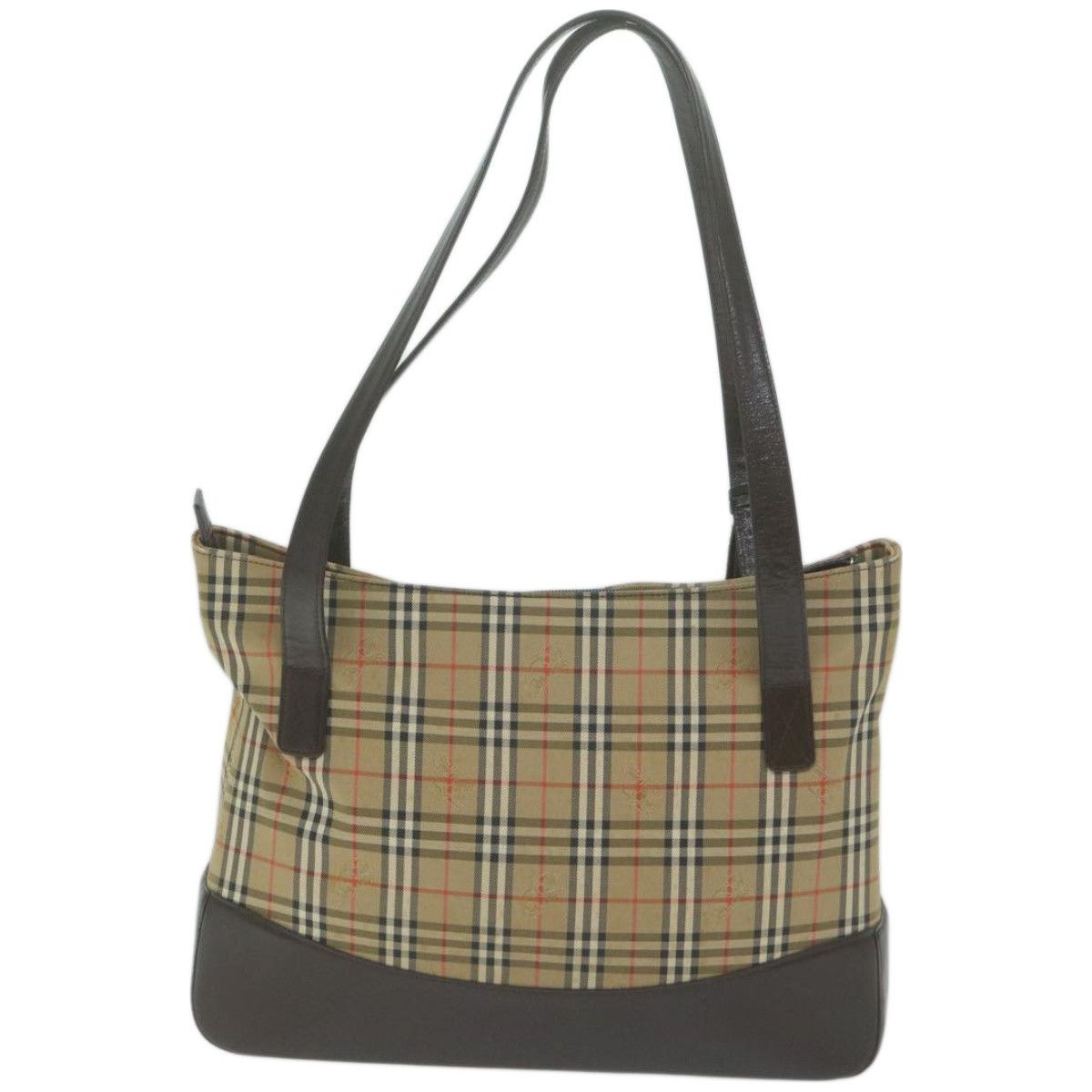 Burberry House Check Beige Canvas Tote Bag (Pre-Owned) Size ONE SIZE - 2 Thumbnail