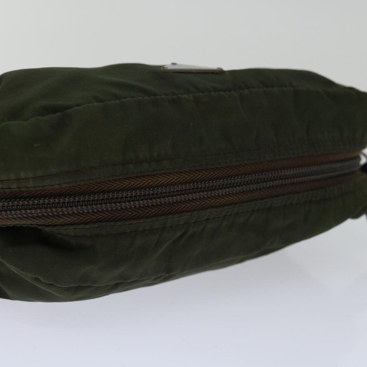 Prada Tessuto Khaki Synthetic Clutch Bag (Pre-Owned) Size ONE SIZE - 4 Thumbnail