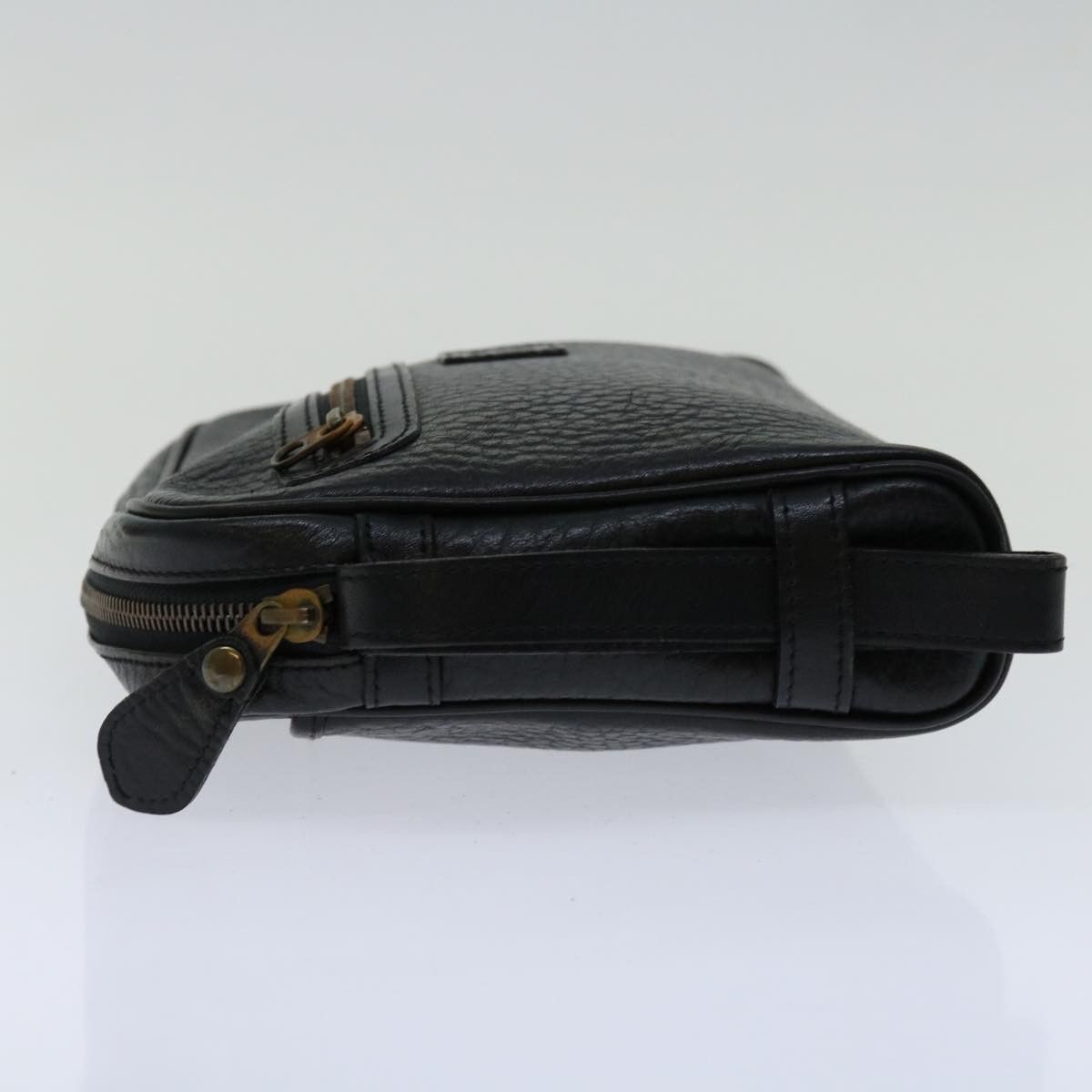 Burberry Black Leather Clutch Bag (Pre-Owned) Size ONE SIZE - 10 Thumbnail