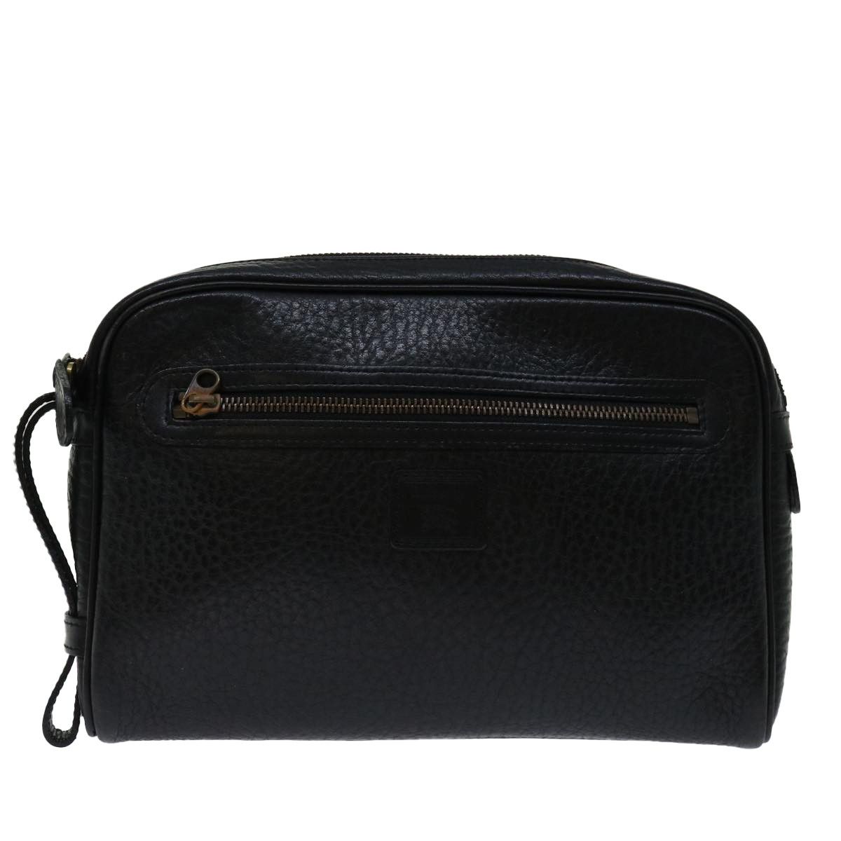 Burberry Black Leather Clutch Bag (Pre-Owned) Size ONE SIZE - 9 Thumbnail