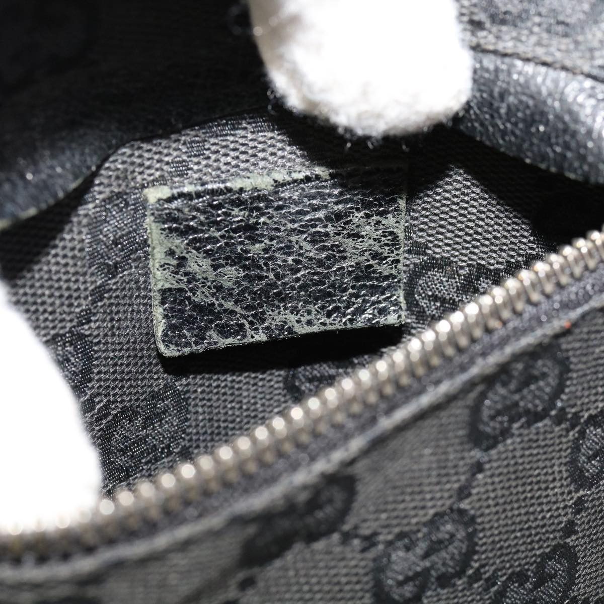 Gucci Gg Canvas Black Canvas Shoulder Bag (Pre-Owned) Size ONE SIZE - 8 Thumbnail