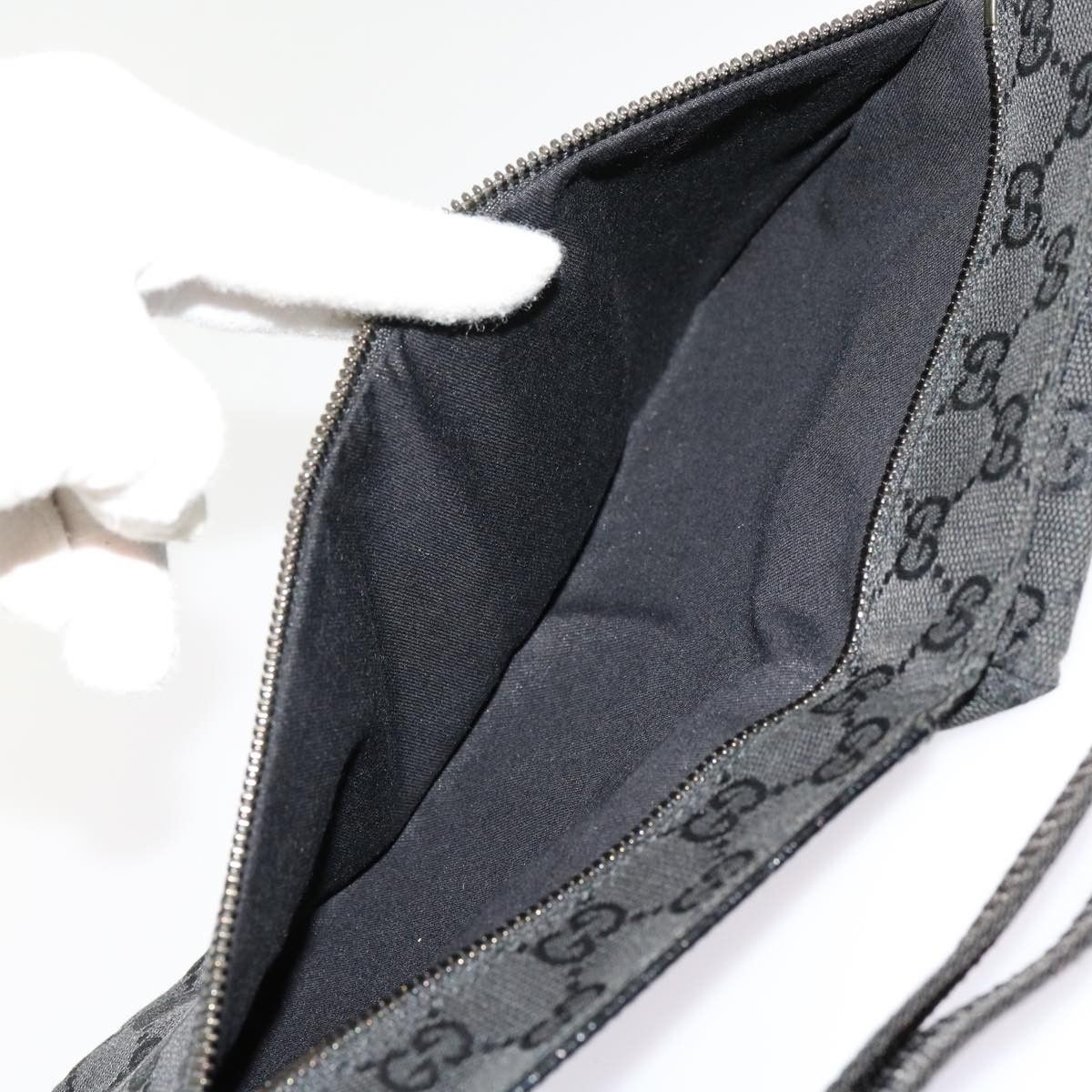 Gucci Gg Canvas Black Canvas Shoulder Bag (Pre-Owned) Size ONE SIZE - 5 Thumbnail