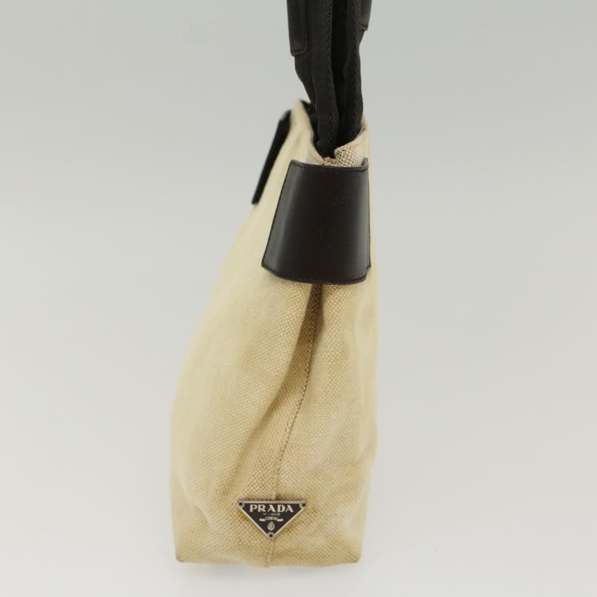 Prada Beige Canvas Handbag (Pre-Owned) Size ONE SIZE - 11 Thumbnail