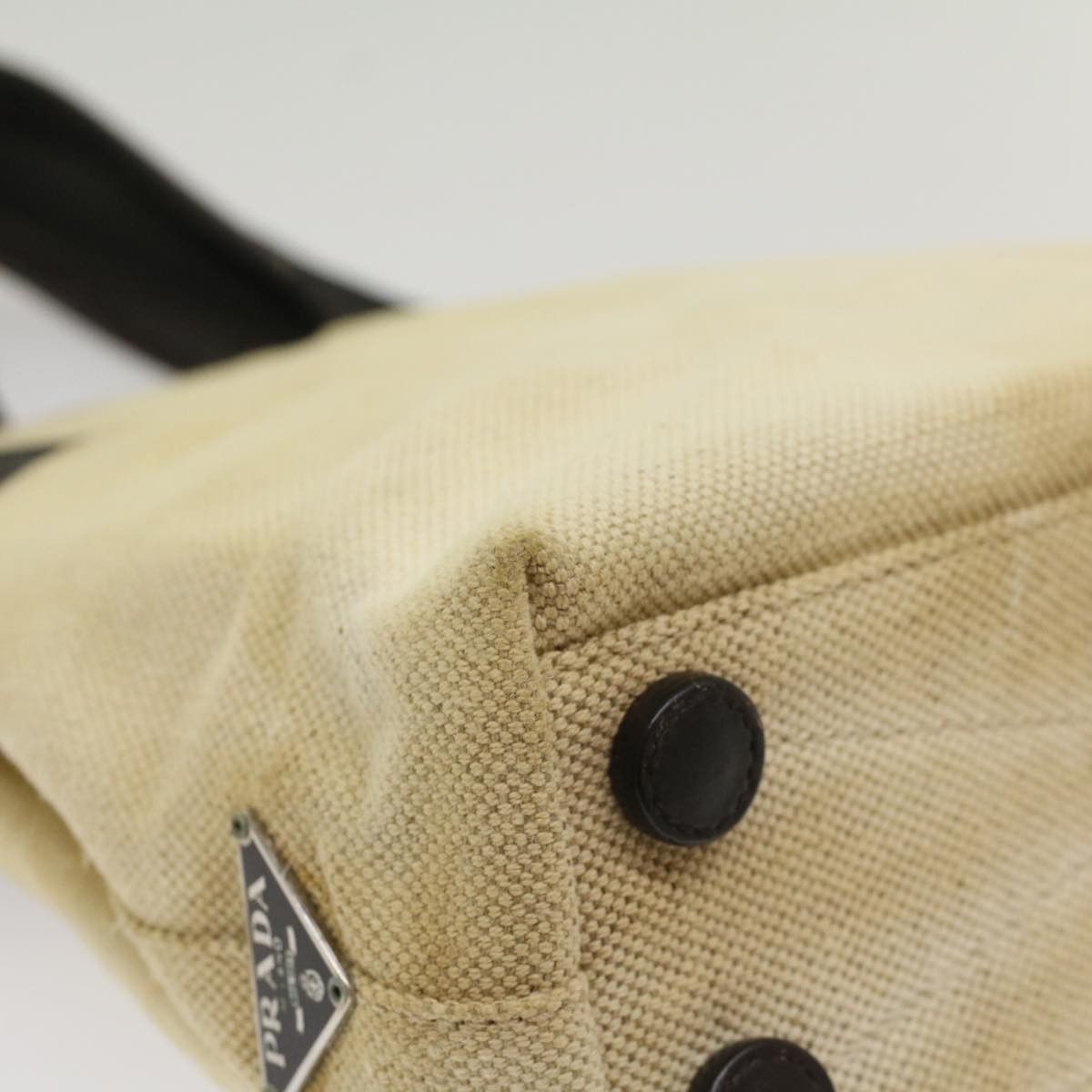 Prada Beige Canvas Handbag (Pre-Owned) Size ONE SIZE - 17 Thumbnail
