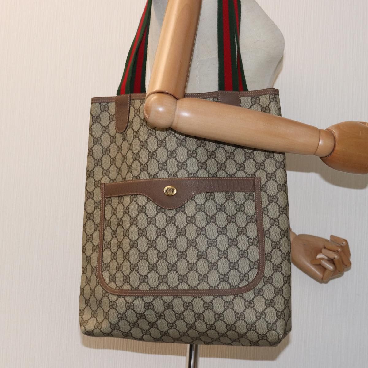 Gucci Gg Canvas Beige Canvas Tote Bag (Pre-Owned) Size ONE SIZE - 7 Thumbnail