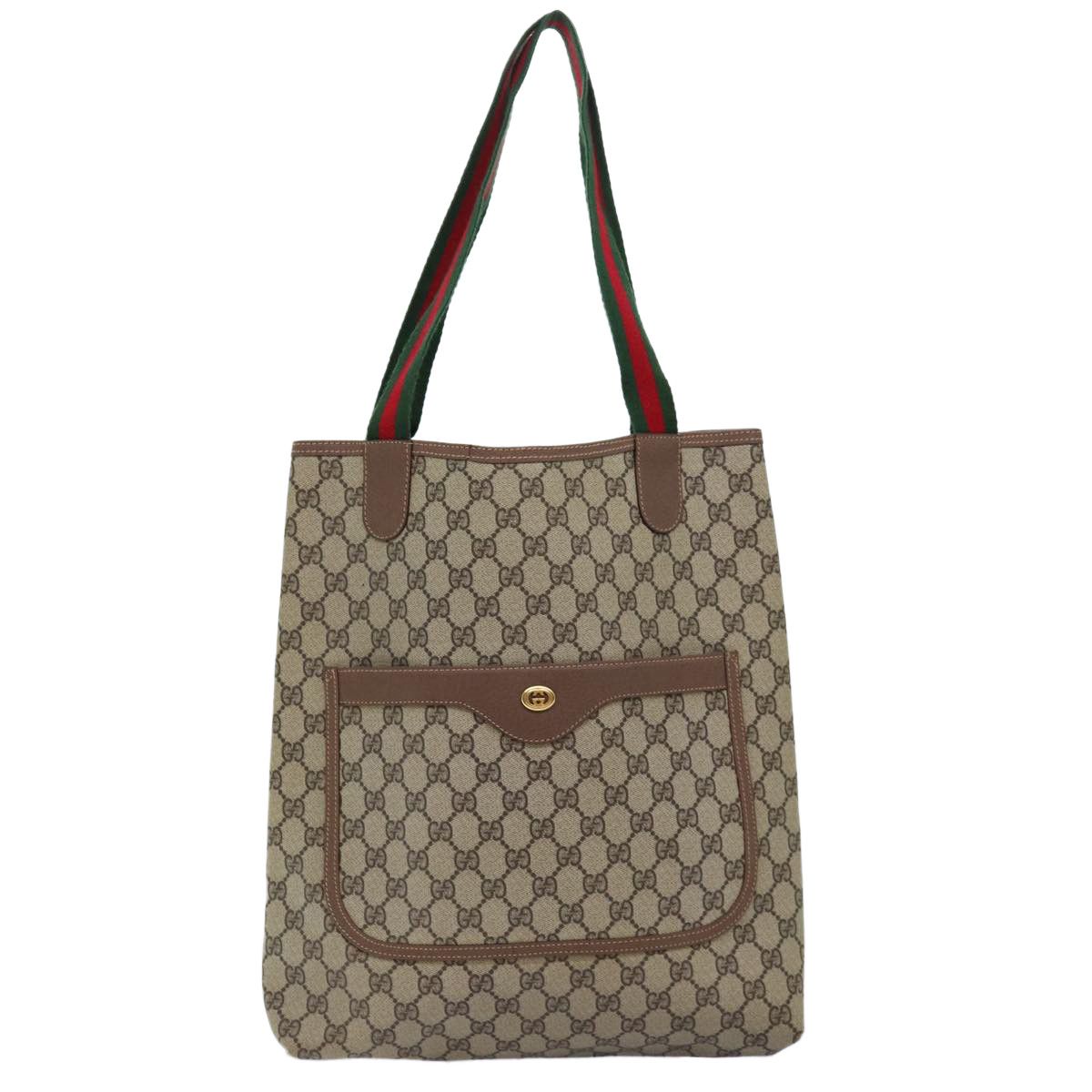 Gucci Gg Canvas Beige Canvas Tote Bag (Pre-Owned) Size ONE SIZE - 14 Thumbnail