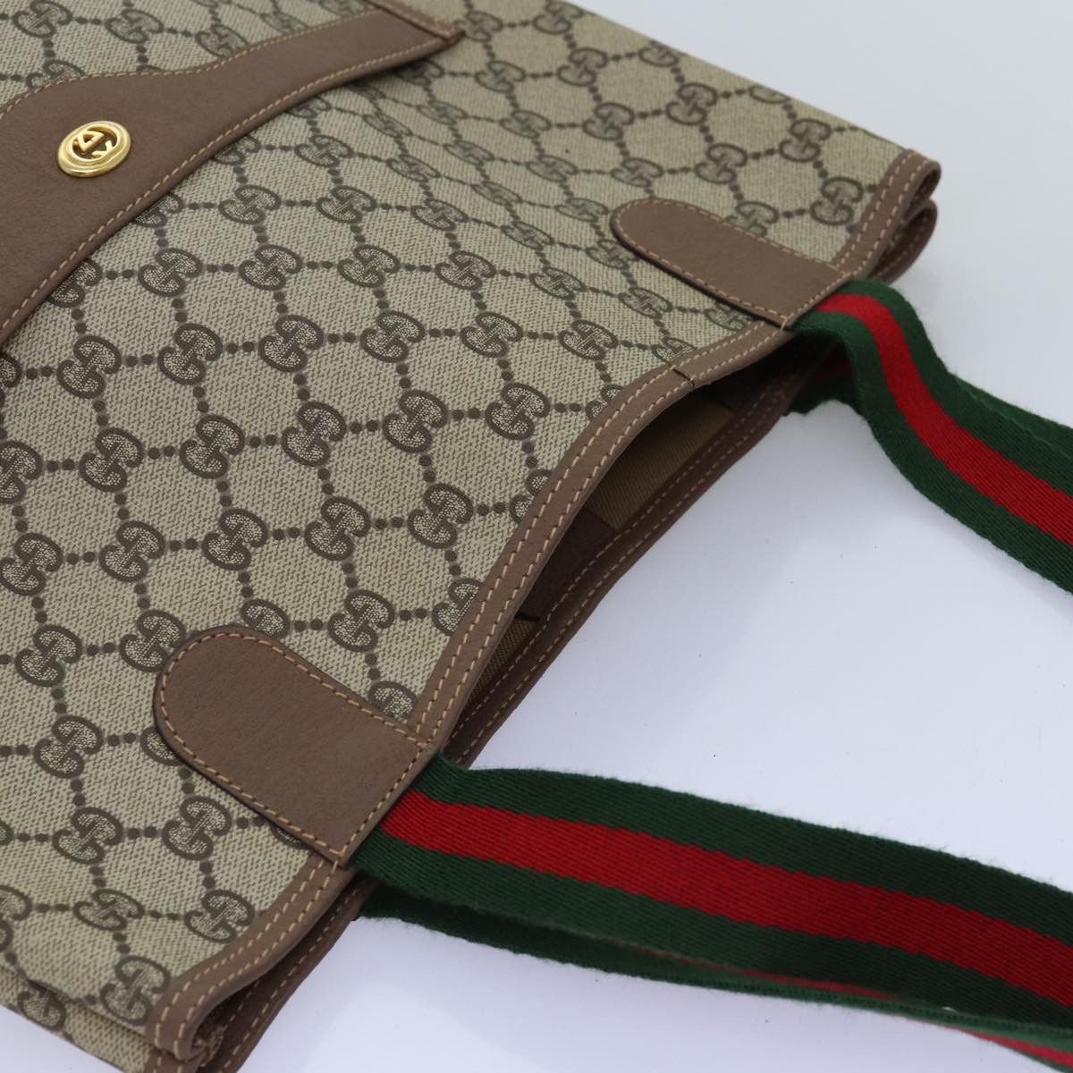 Gucci Gg Canvas Beige Canvas Tote Bag (Pre-Owned) Size ONE SIZE - 4 Thumbnail