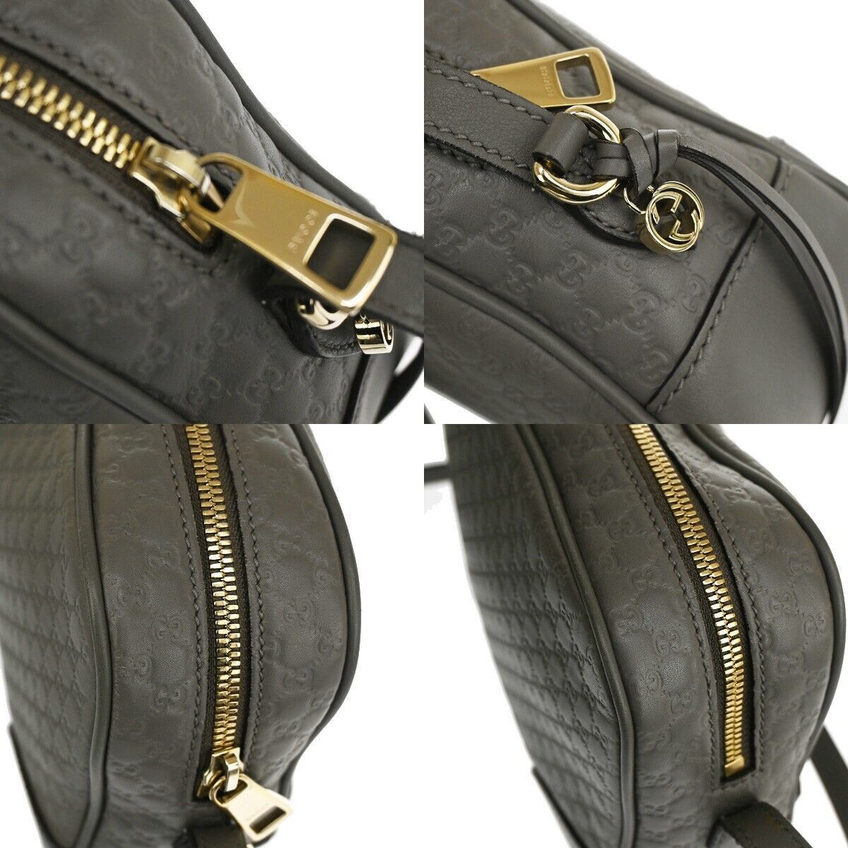 Gucci ssima Grey Leather Shoulder Bag (Pre-Owned) Size ONE SIZE - 7 Thumbnail
